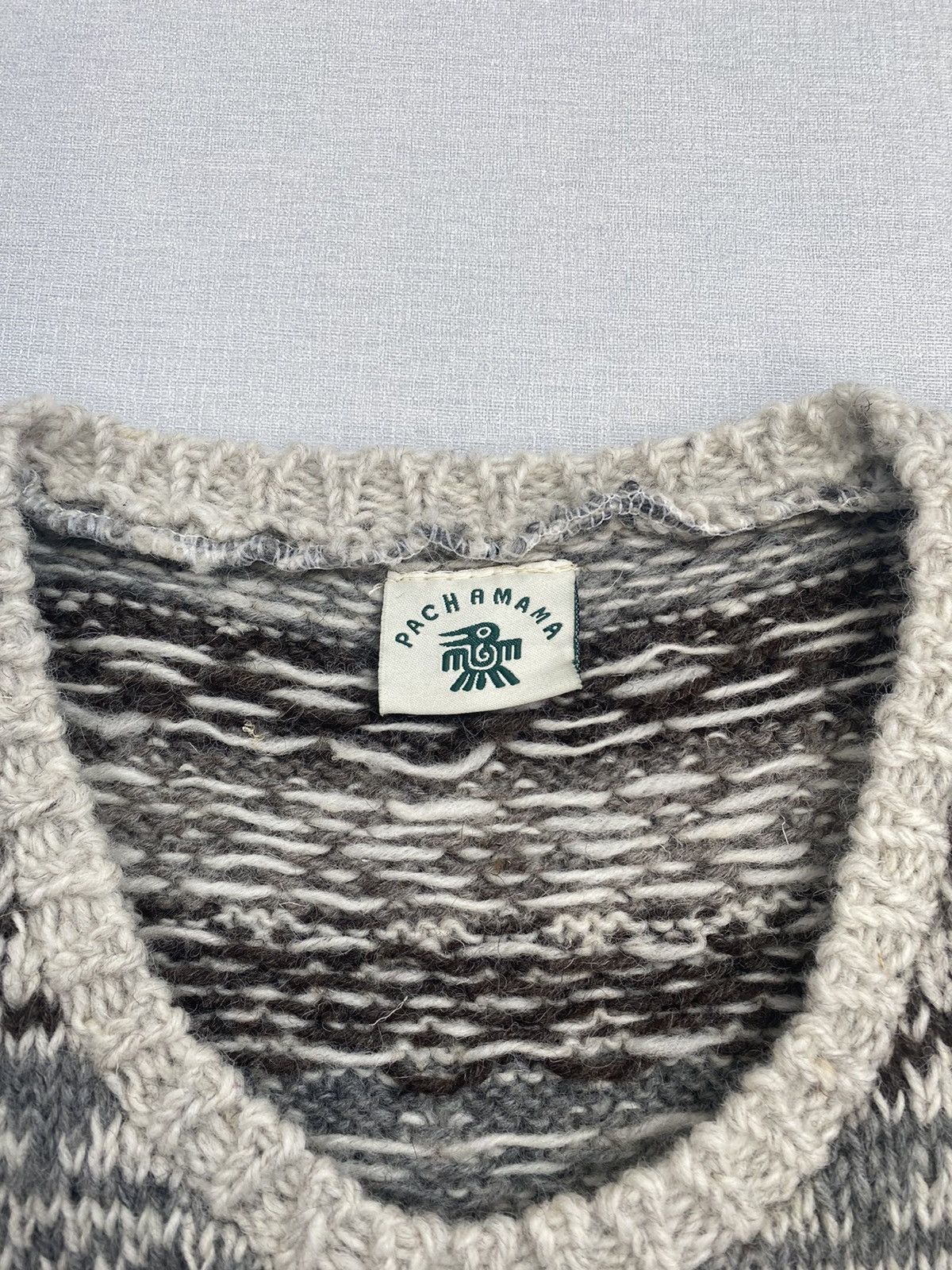 Vintage Women’s Pachamama Handknit Wool Vest Sweater size S Size S / US 4 / IT 40 - 4 Thumbnail