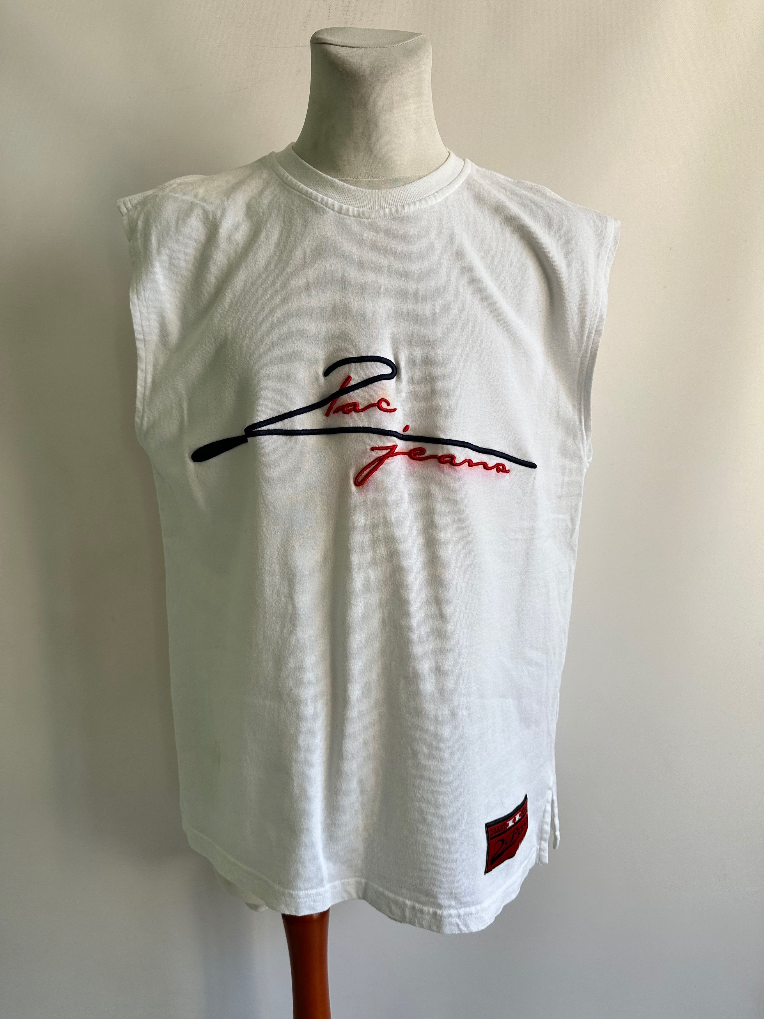 Rap Tees Vintage 2Pac Tupac Sleeveless Shirt white Size US L / EU 52-54 / 3 - 2 Thumbnail