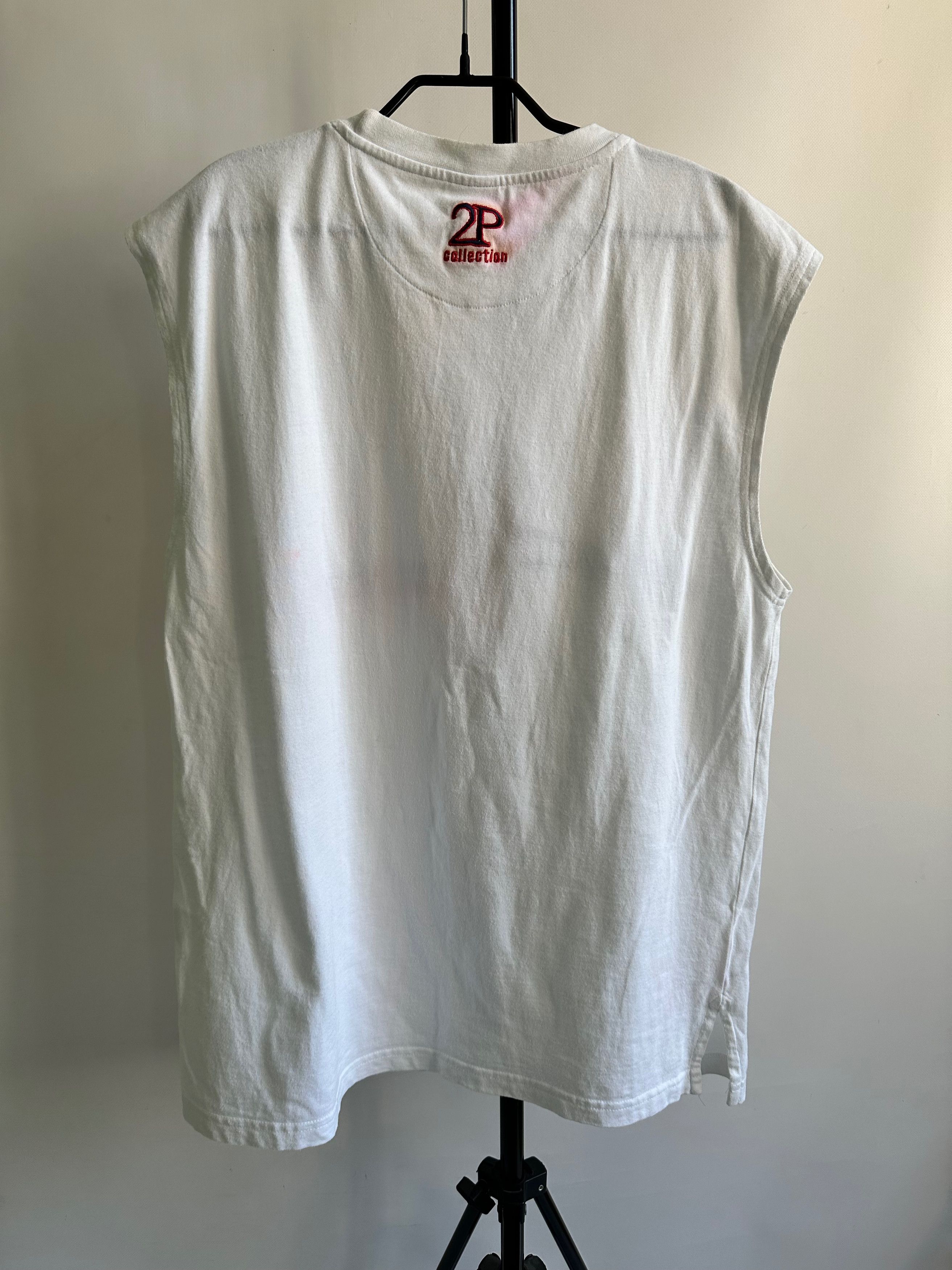 Rap Tees Vintage 2Pac Tupac Sleeveless Shirt white Size US L / EU 52-54 / 3 - 13 Thumbnail