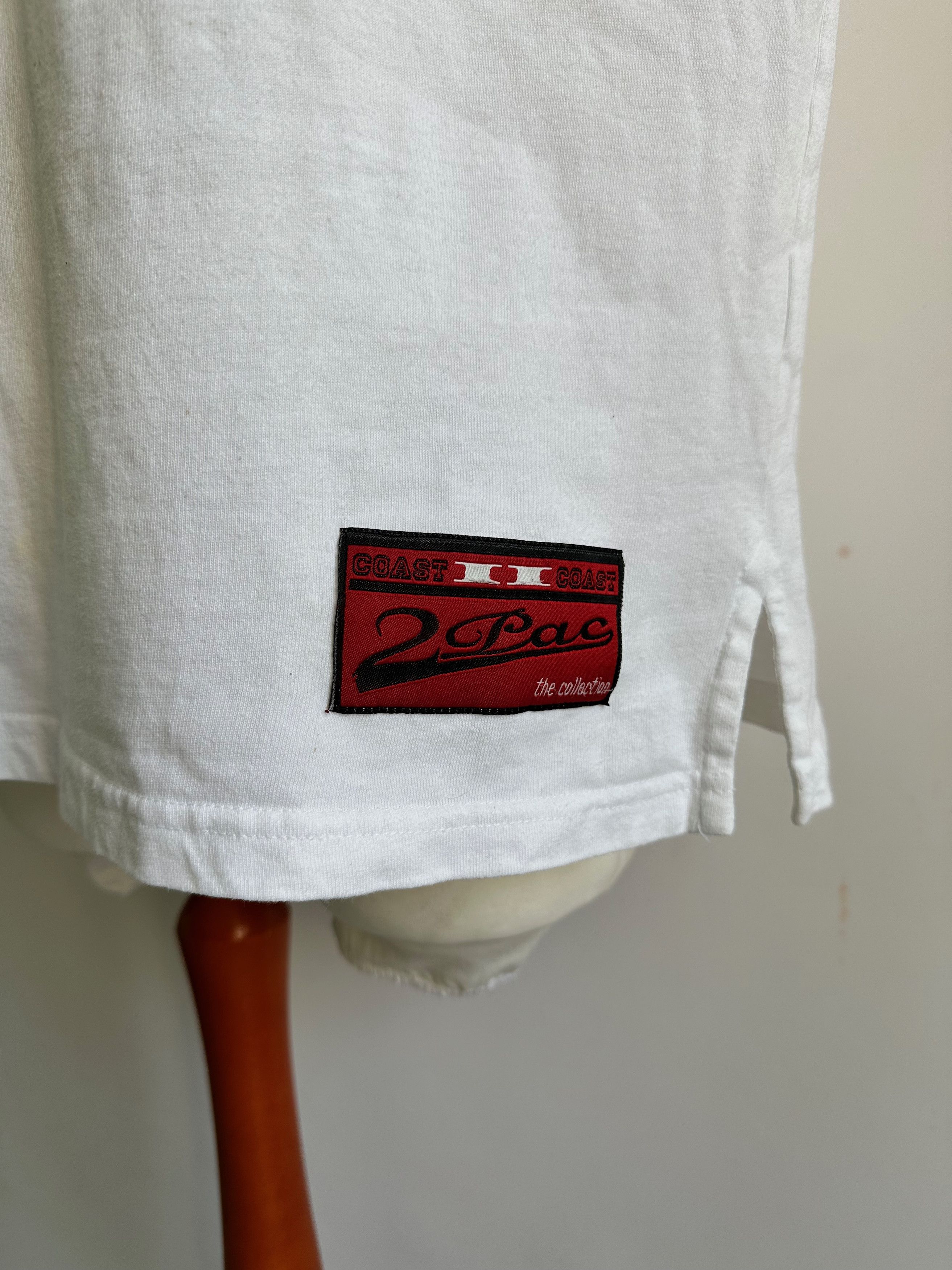 Rap Tees Vintage 2Pac Tupac Sleeveless Shirt white Size US L / EU 52-54 / 3 - 3 Thumbnail