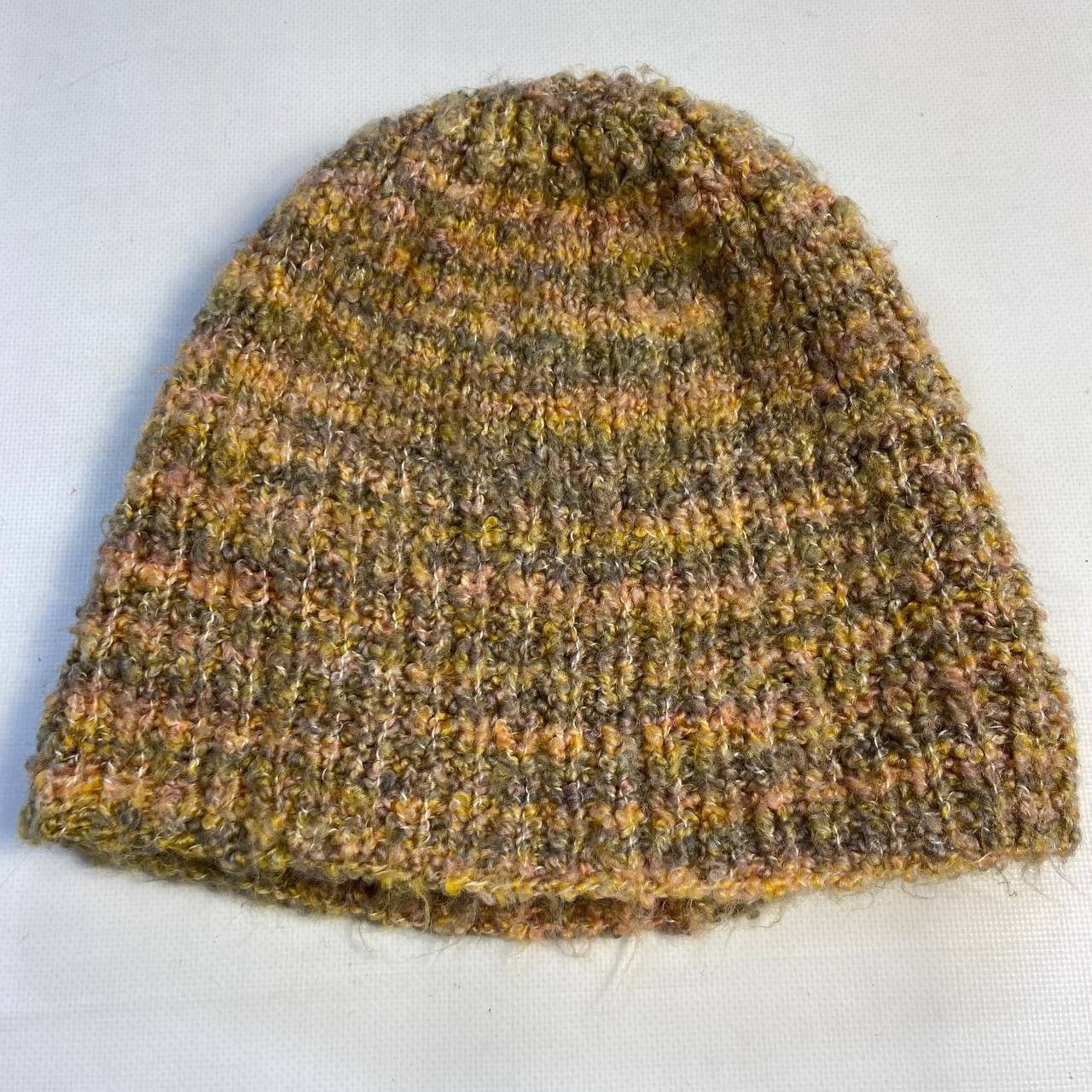 Handmade RARE HANDCRAFTED WOOL KNITED BEANIE HAT 4272 Size ONE SIZE - 4 Thumbnail