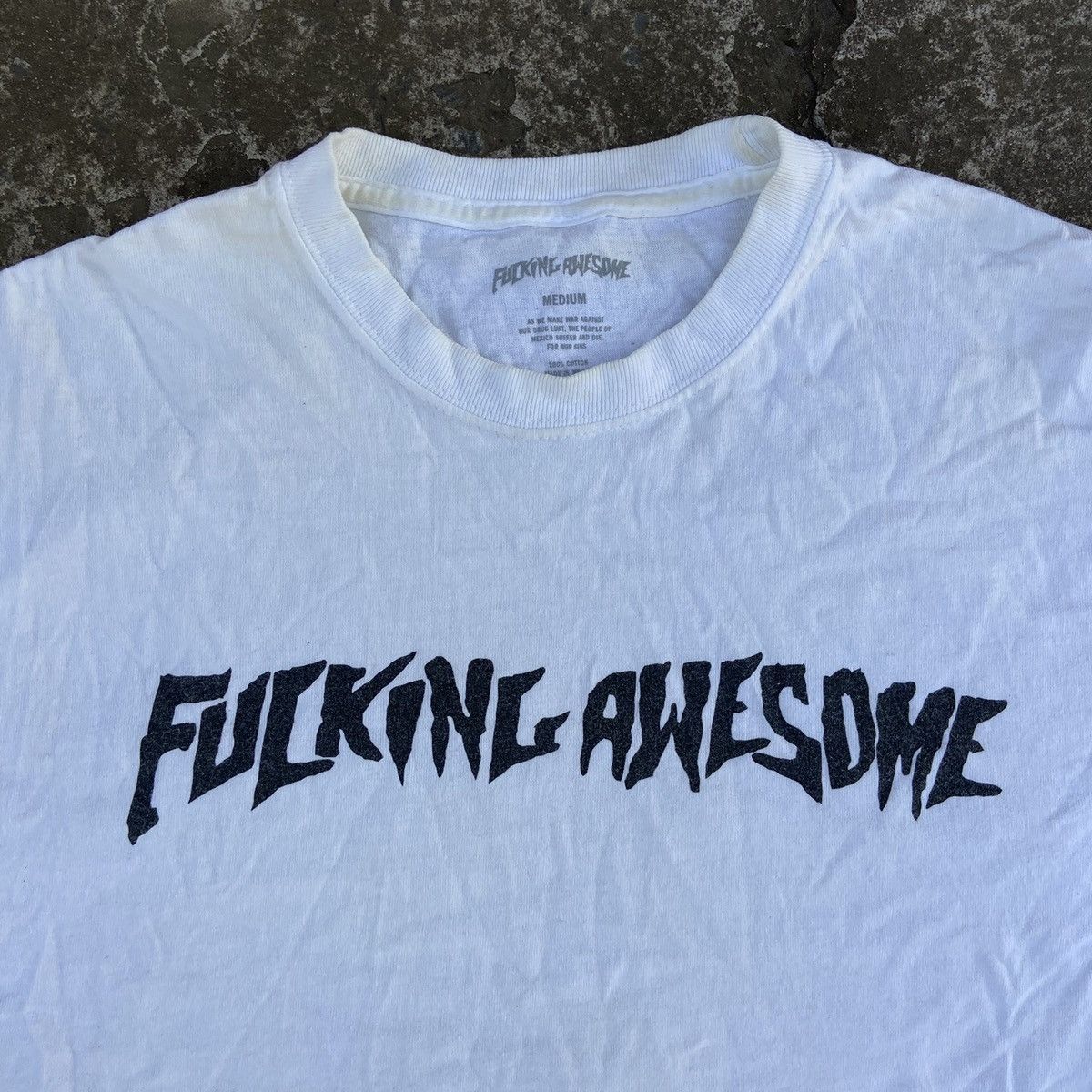 Fucking Awesome FUCKING AWESOME OG LOGO VINTAGE TEE - № 630 Size US M / EU 48-50 / 2 - 2 Thumbnail
