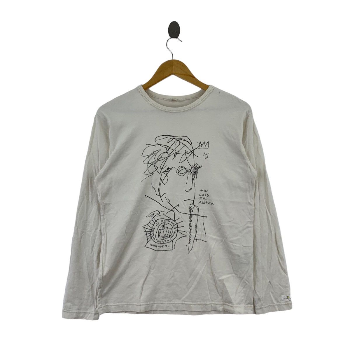 Uniqlo Vintage JEAN MICHEL BASQUIAT Drawings Size US S / EU 44-46 / 1 - 1 Thumbnail