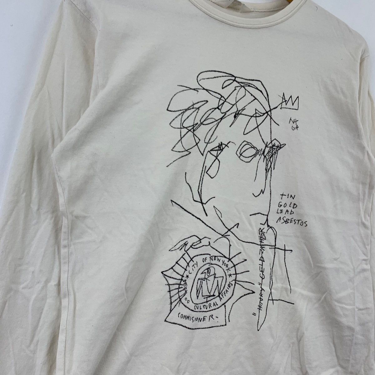 Uniqlo Vintage JEAN MICHEL BASQUIAT Drawings Size US S / EU 44-46 / 1 - 6 Thumbnail
