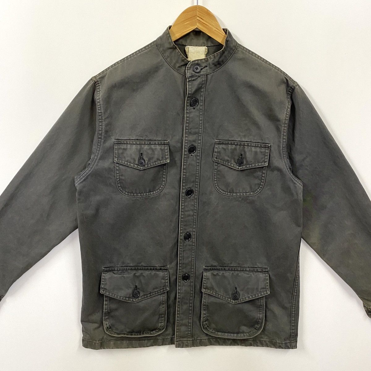 Vintage Vintage 60s 70s European Work Jacket Four Patch Pocket Size US M / EU 48-50 / 2 - 2 Thumbnail