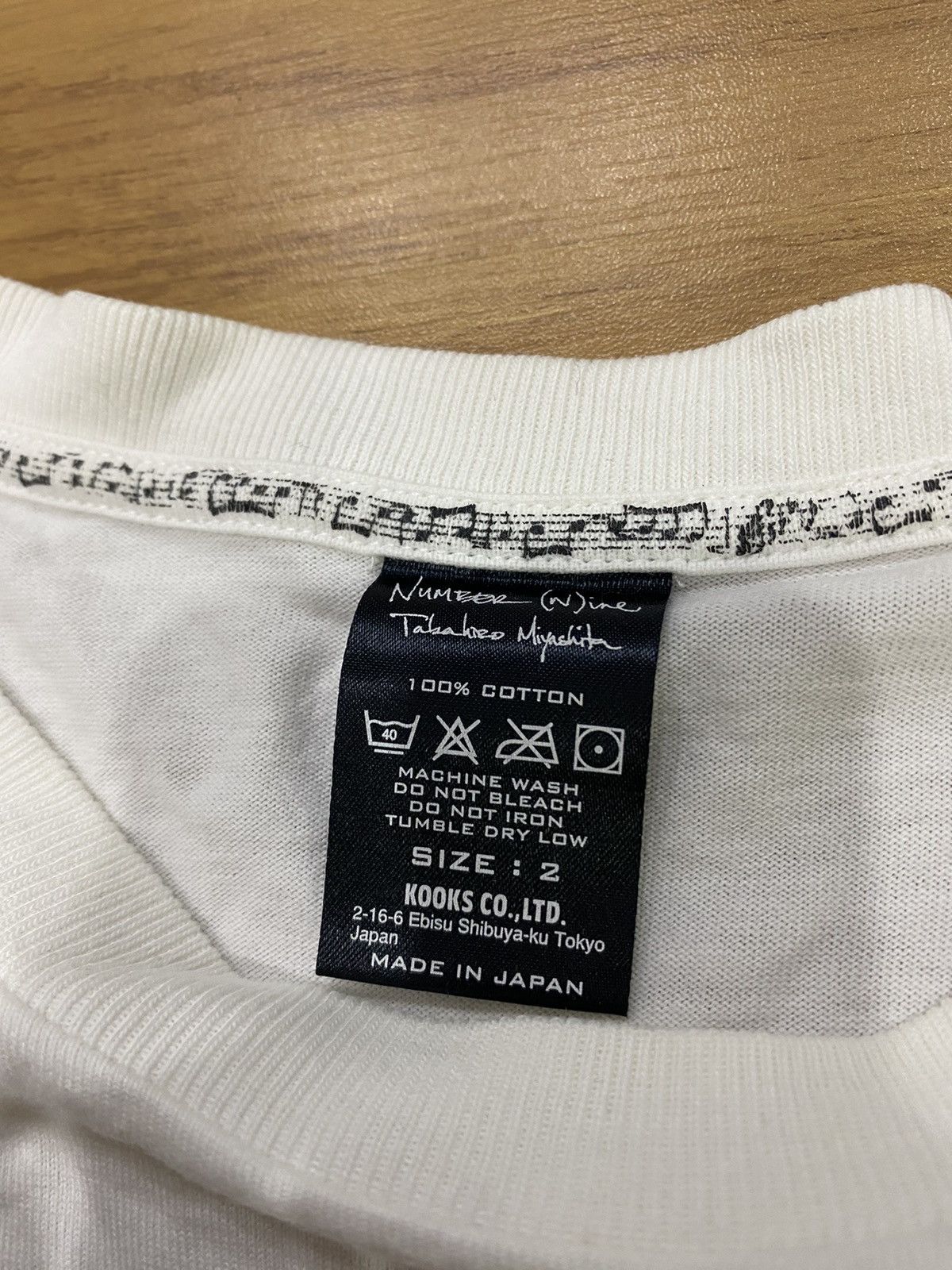 Number (N)ine Number Nine “Last Say Goodbye” Eyescream T-Shirt