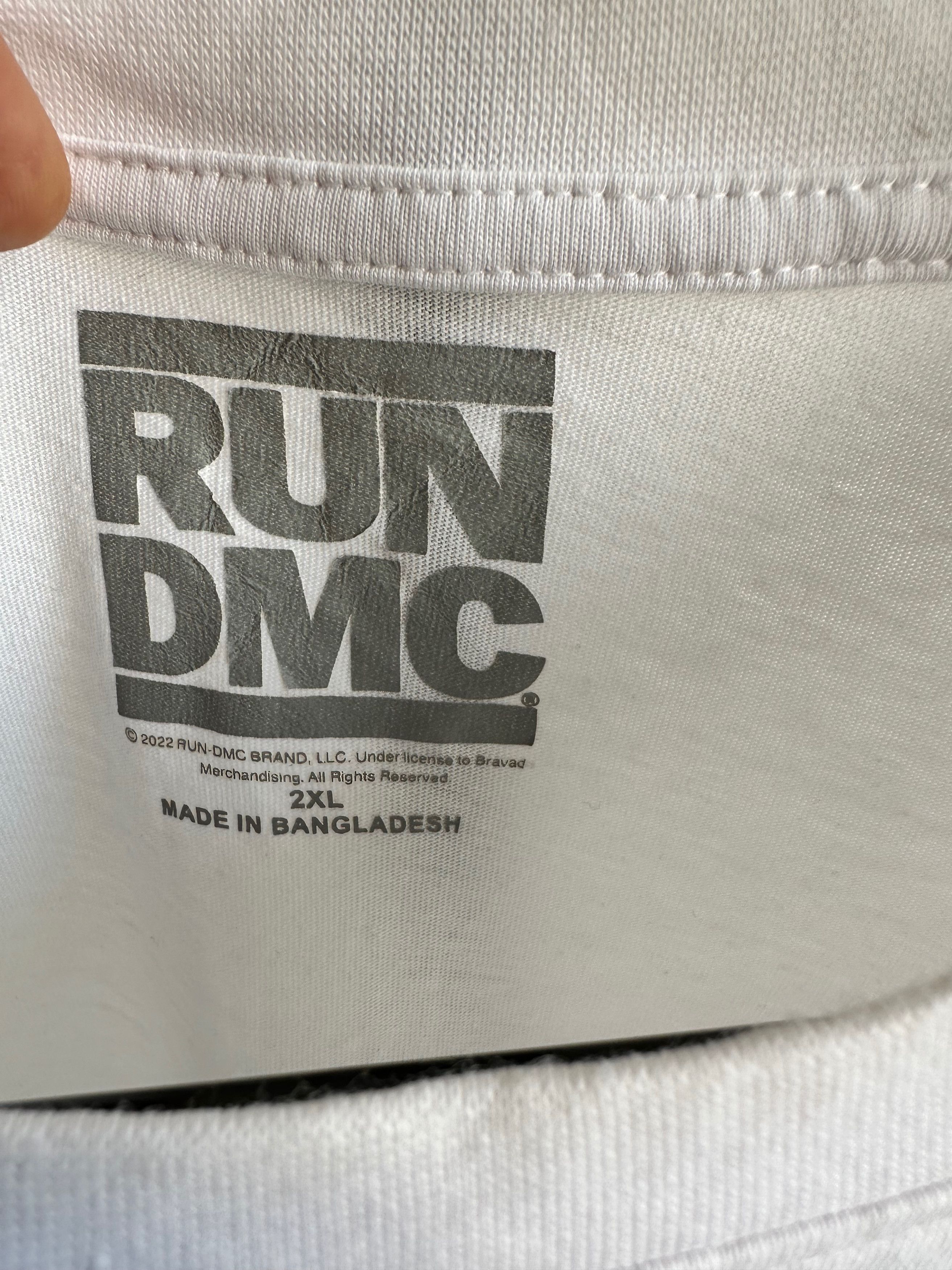 Rap Tees RUN DMC rap tee t shirt white Size US XXL / EU 58 / 5 - 4 Thumbnail