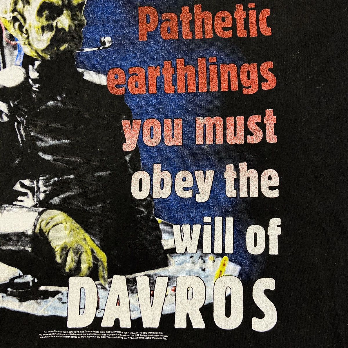 Vintage 1973 DOCTOR WHO DAVROS SINGLE STITCH JT’s T SHIRT - № 362 Size US XL / EU 56 / 4 - 4 Thumbnail