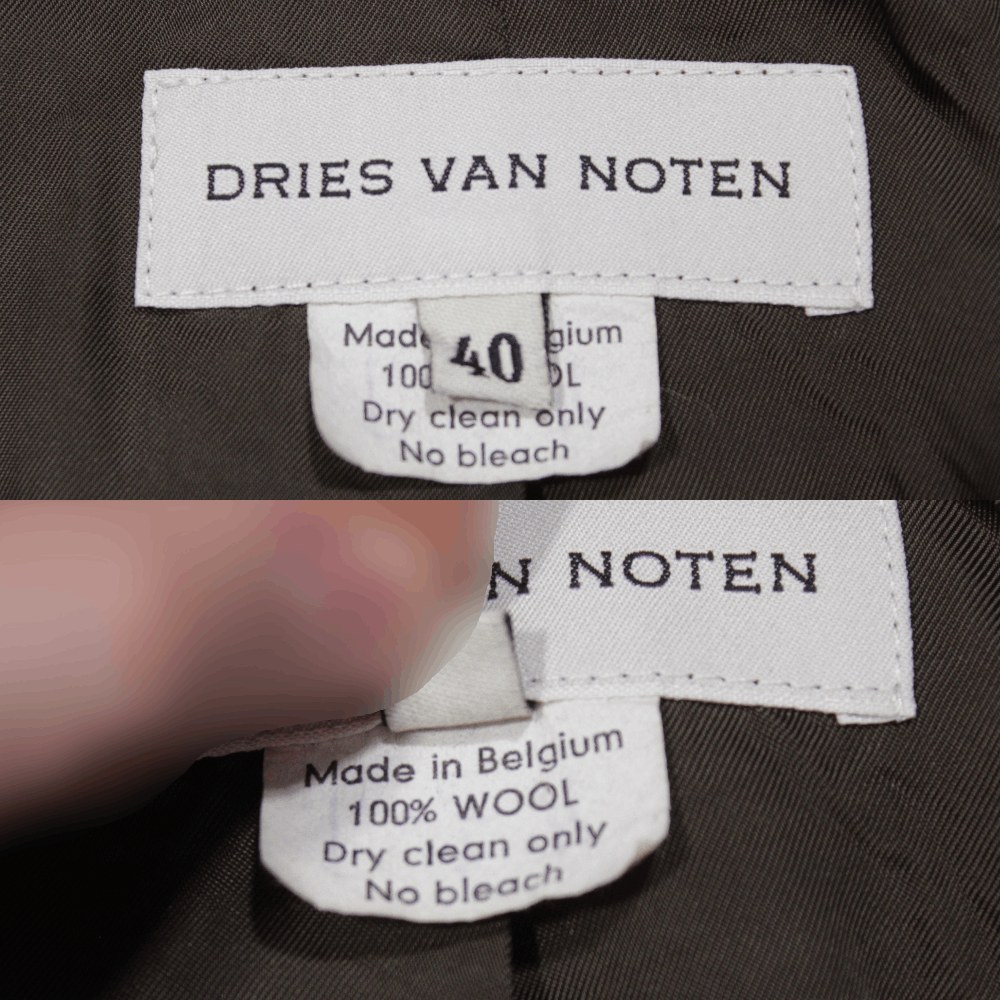 Dries Van Noten 90S Wool Distressed Blazer Vintage Size S / US 4 / IT 40 - 11 Thumbnail