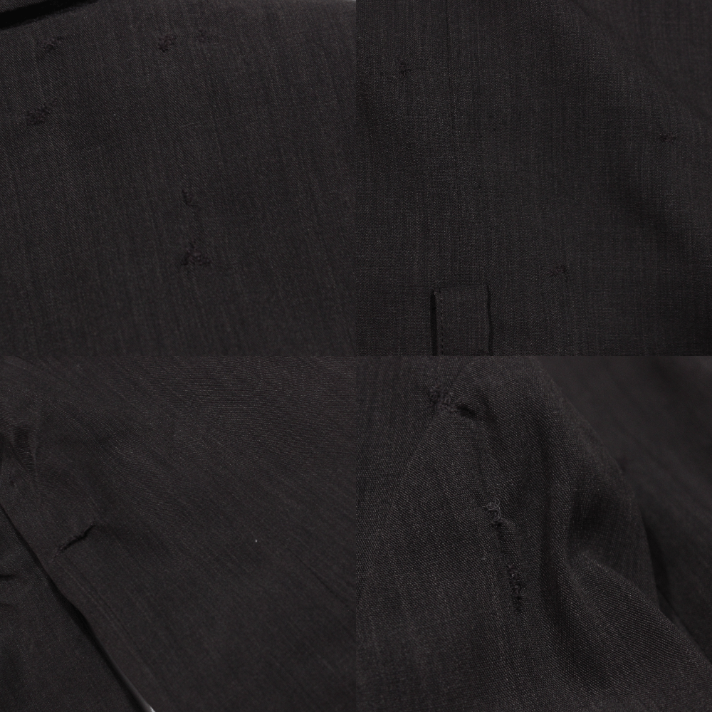 Dries Van Noten 90S Wool Distressed Blazer Vintage Size S / US 4 / IT 40 - 10 Thumbnail