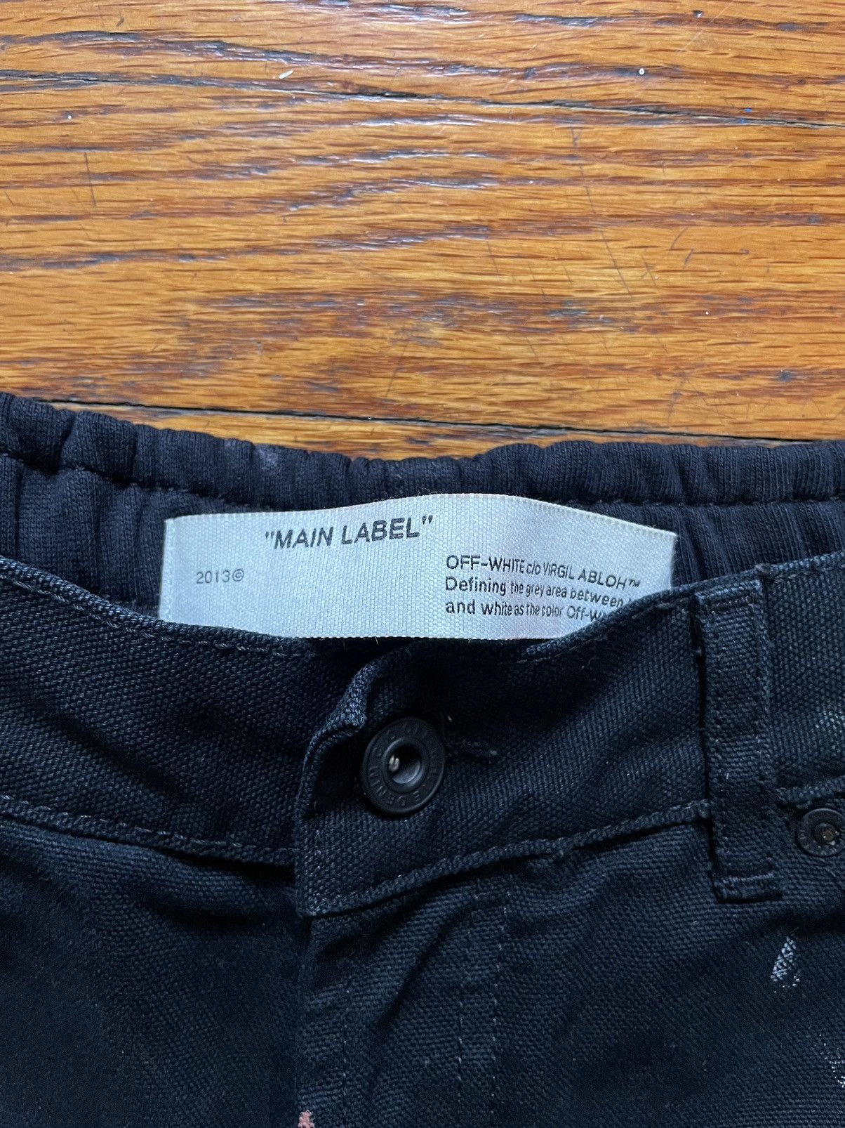 Off-White Off-White Paint Black Carpenter Pants. Size US 32 / EU 48 - 3 Thumbnail