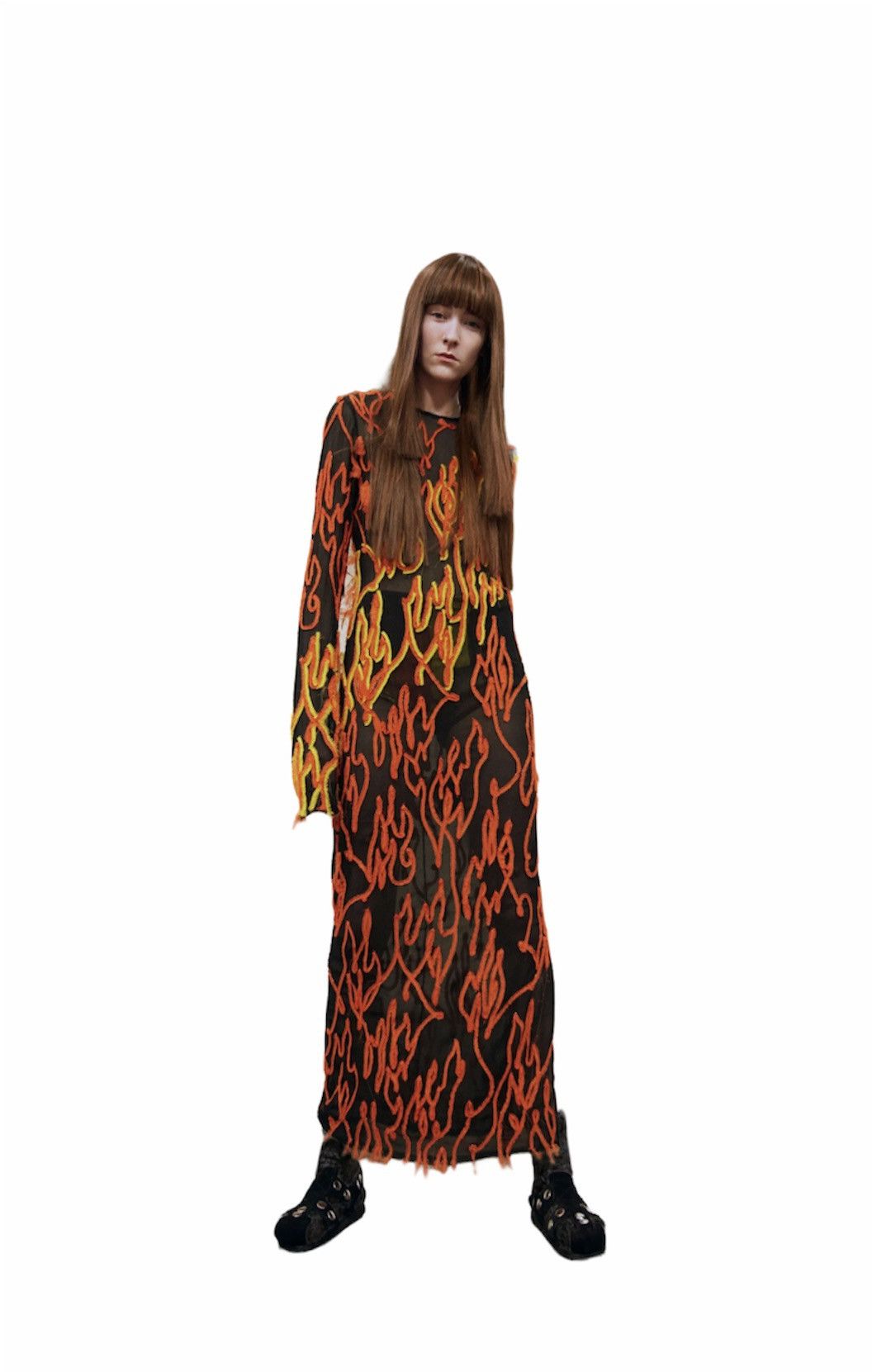 Acne Studios 🔥 Acne Studio FW16 Iconic beaded flame Dress Size XXS / US 00 / IT 34 - 2 Thumbnail