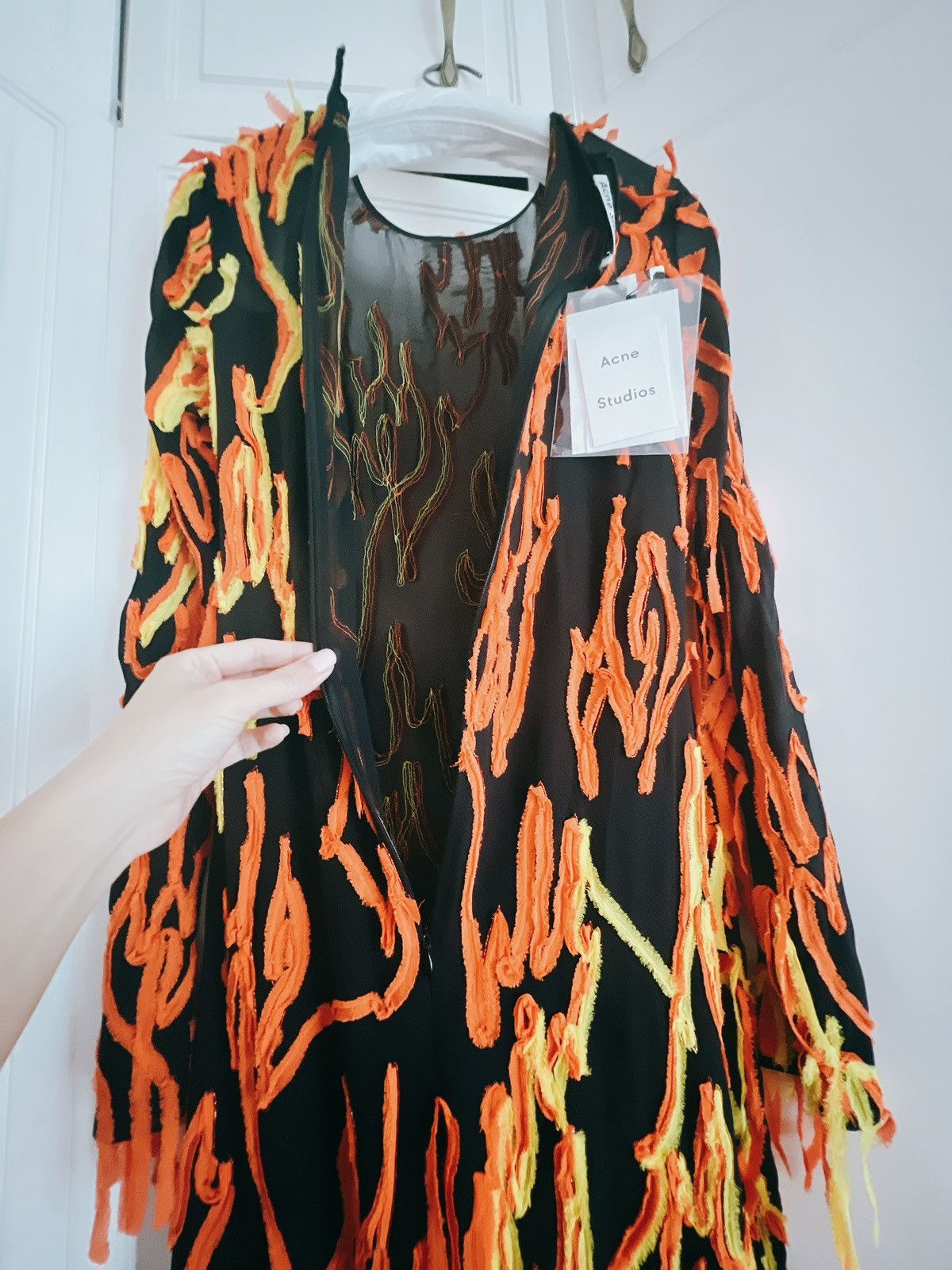 Acne Studios 🔥 Acne Studio FW16 Iconic beaded flame Dress Size XXS / US 00 / IT 34 - 8 Thumbnail