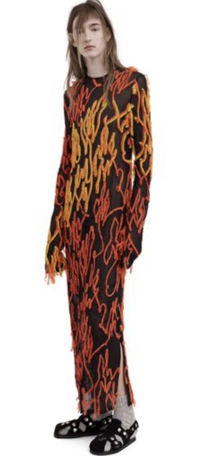 Acne Studios 🔥 Acne Studio FW16 Iconic beaded flame Dress Size XXS / US 00 / IT 34 - 21 Thumbnail