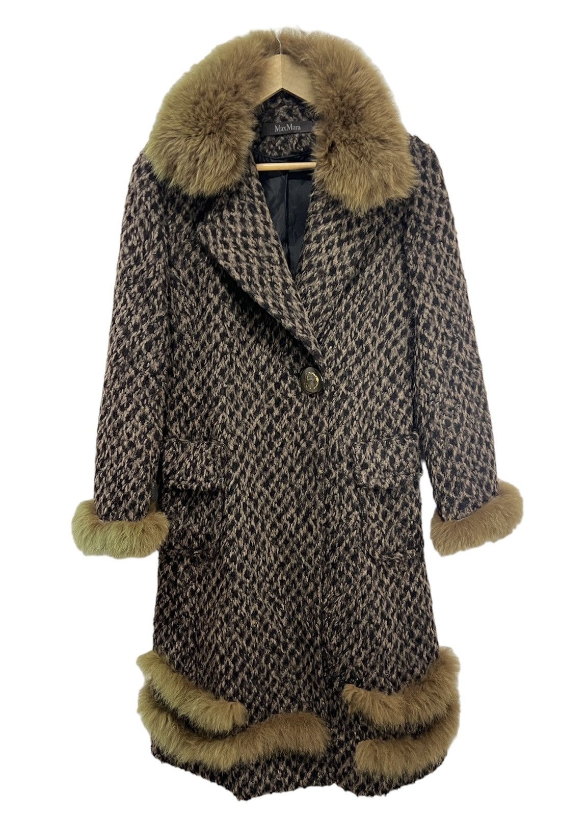 Max Mara Max Mara Leopard Fur Faux Fur Long Coat Size M / US 6-8 / IT 42-44 - 1 Thumbnail