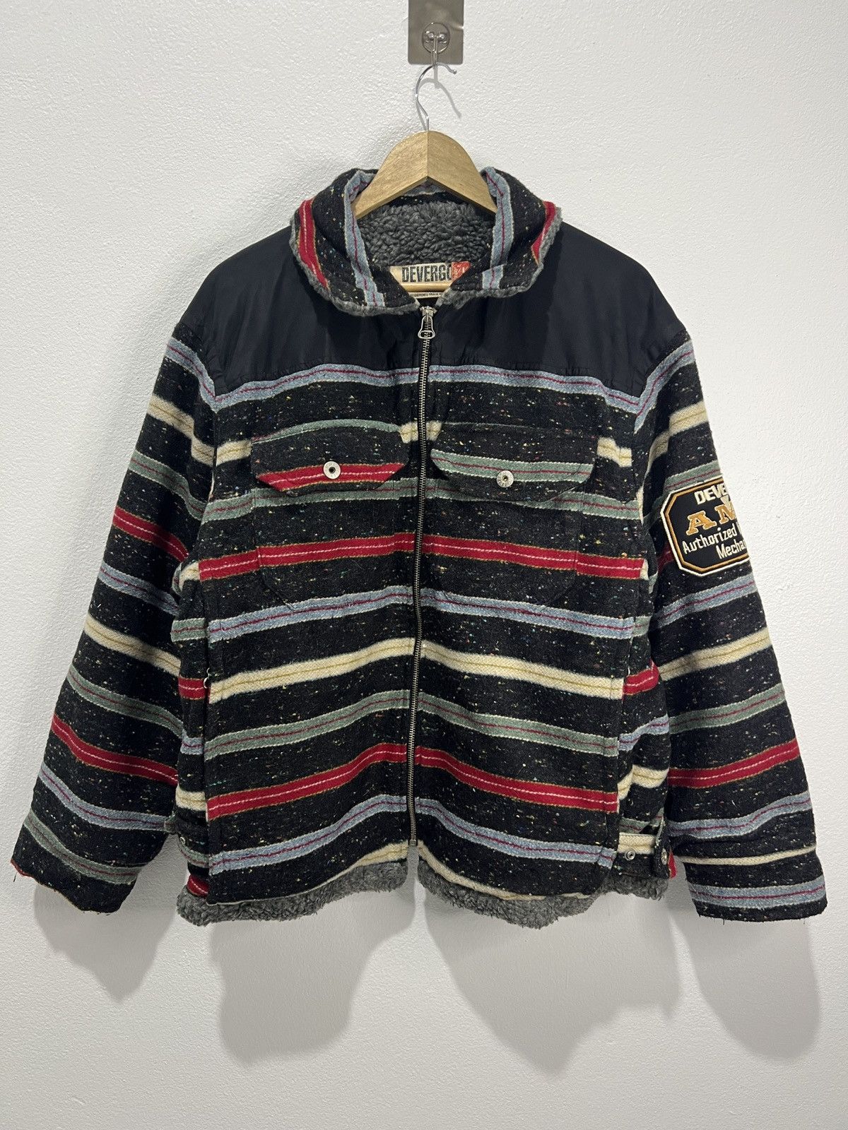 Japanese Brand × Vintage Devergo Authorized Motorcycle Mechanics Round Label Size US L / EU 52-54 / 3 - 2 Thumbnail