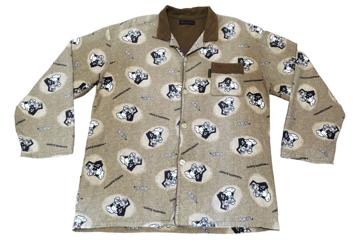 Rare Design Vintage Gianni Valentino X Popeye Shirt 1990s