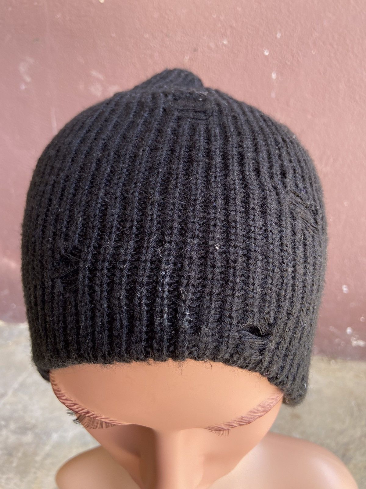 Japanese Brand SOT Japan Distressed Beanie Hat Size ONE SIZE - 2 Thumbnail