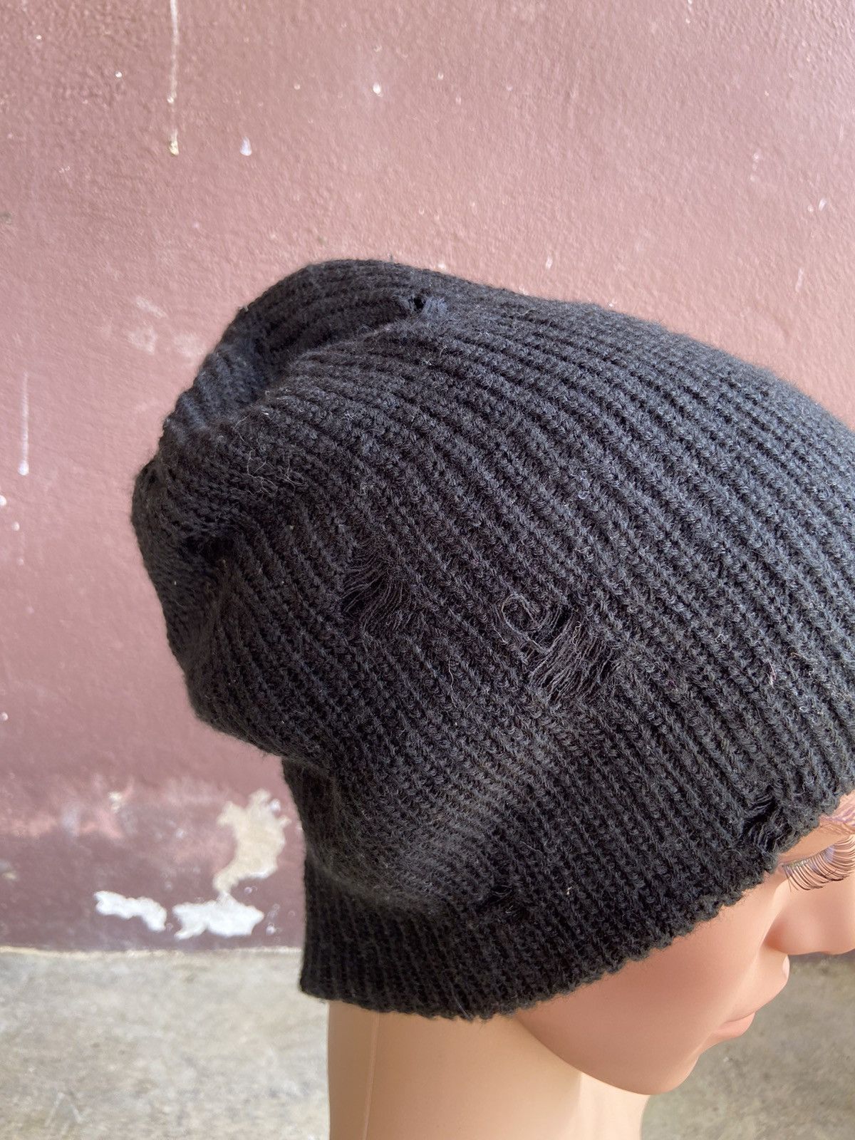 Japanese Brand SOT Japan Distressed Beanie Hat Size ONE SIZE - 5 Thumbnail