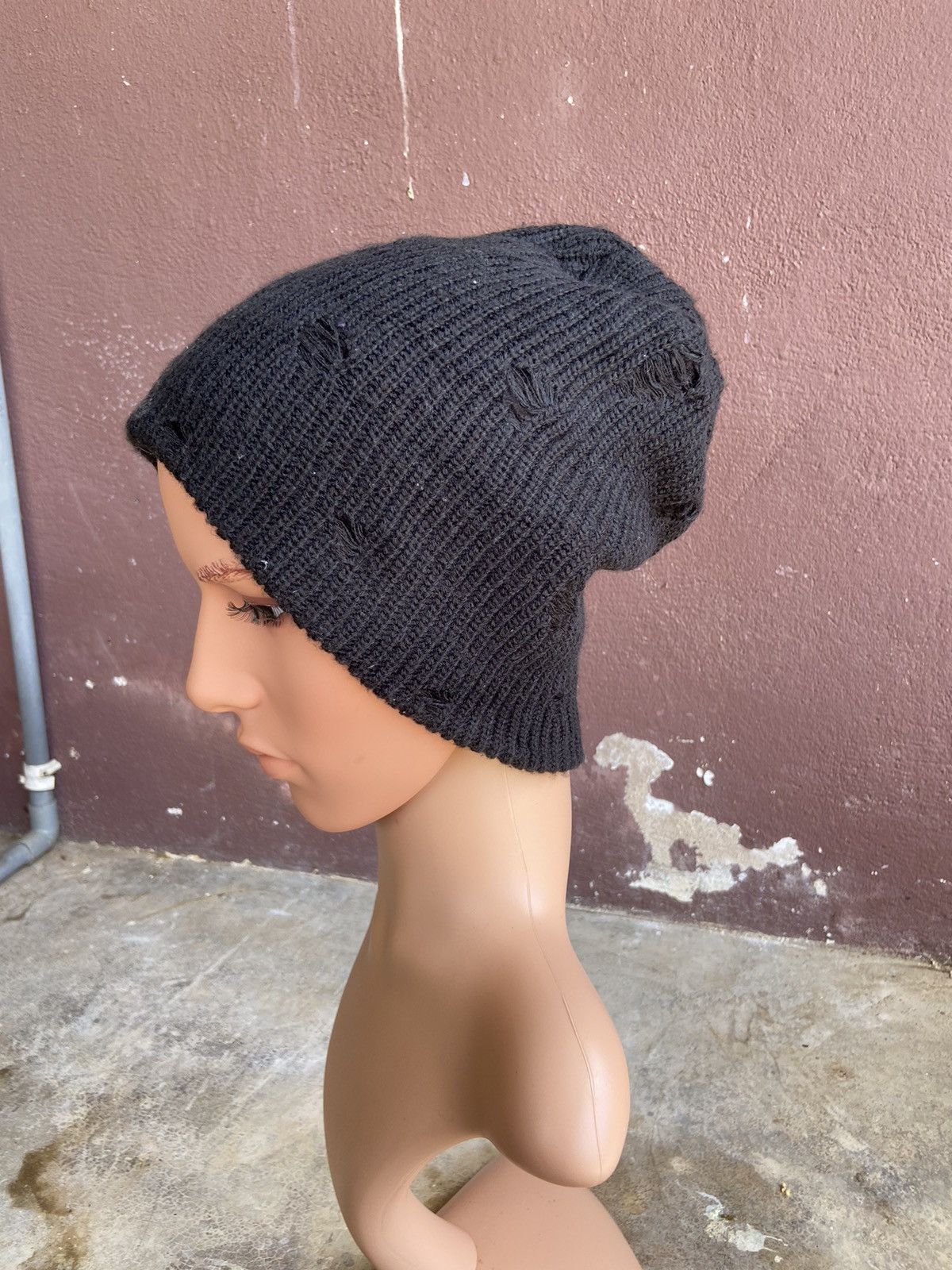 Japanese Brand SOT Japan Distressed Beanie Hat Size ONE SIZE - 3 Thumbnail