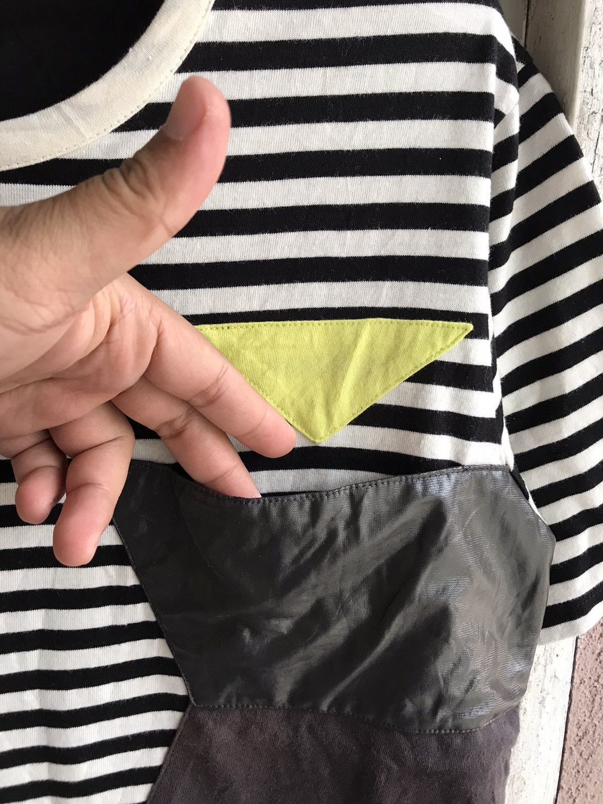 Issey Miyake Tsumori Chisato Issey Miyake Patchwork Stripe Tee Size US M / EU 48-50 / 2 - 4 Thumbnail
