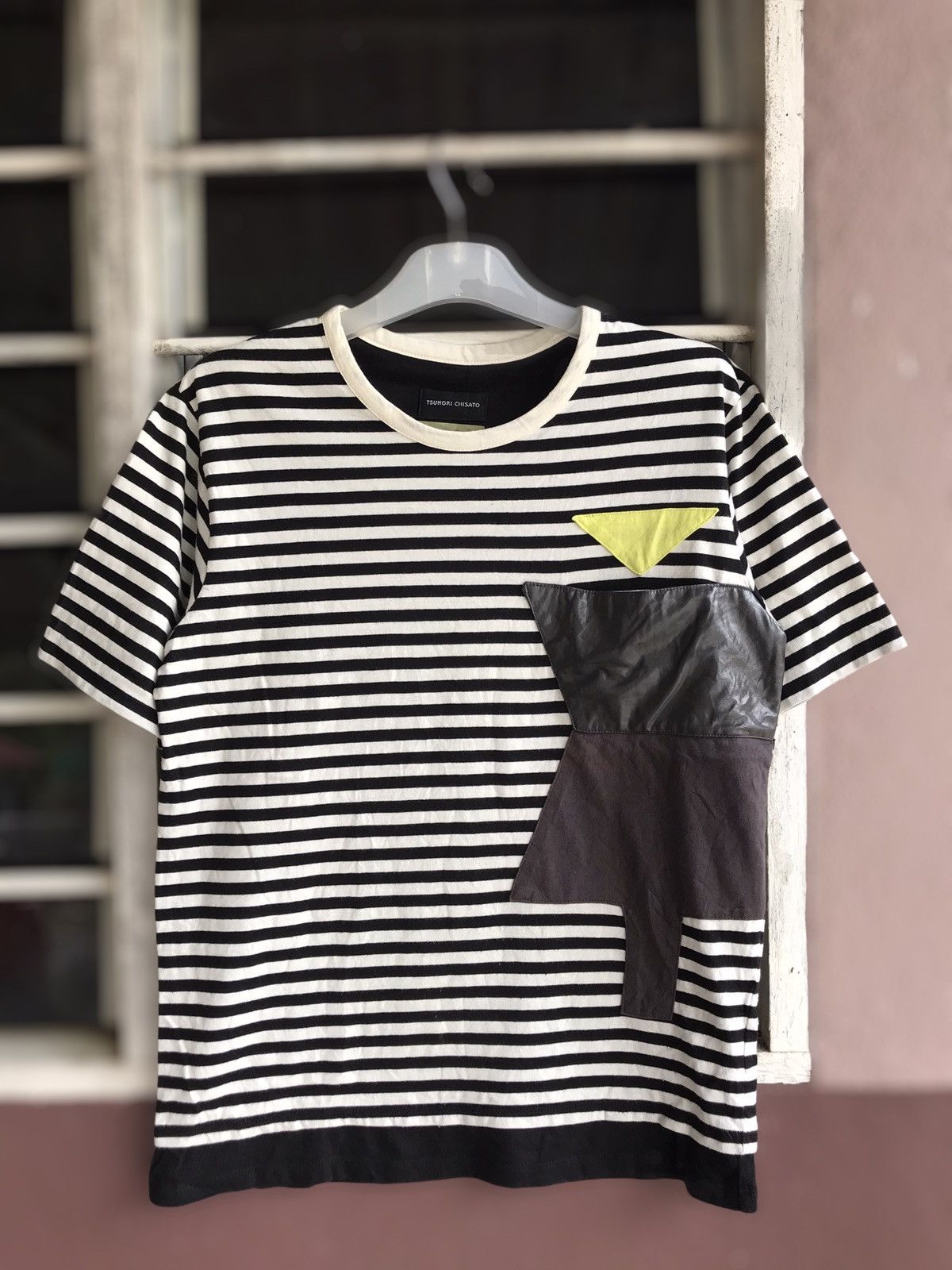 Issey Miyake Tsumori Chisato Issey Miyake Patchwork Stripe Tee Size US M / EU 48-50 / 2 - 1 Thumbnail