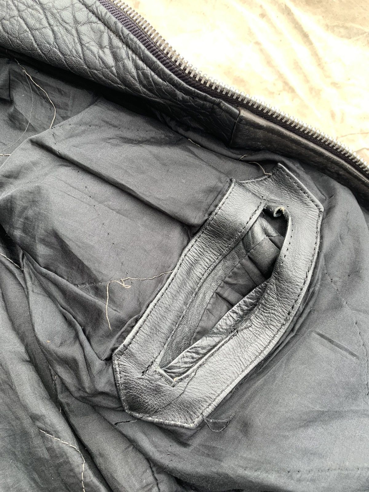 Genuine Leather Black Leather Fringed Padded Shoulders Motocycle Jacket Size US M / EU 48-50 / 2 - 17 Thumbnail