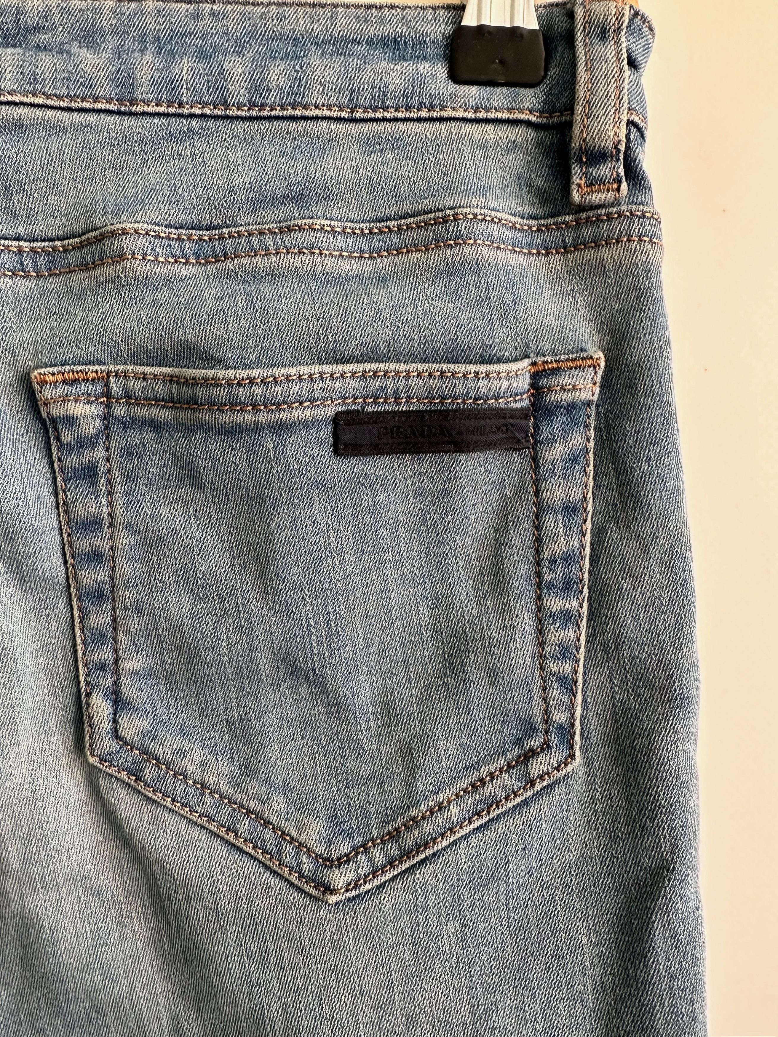 Prada PRADA Stretch denim jeans pants blue skinny fit Size 28" / US 6 / IT 42 - 8 Thumbnail