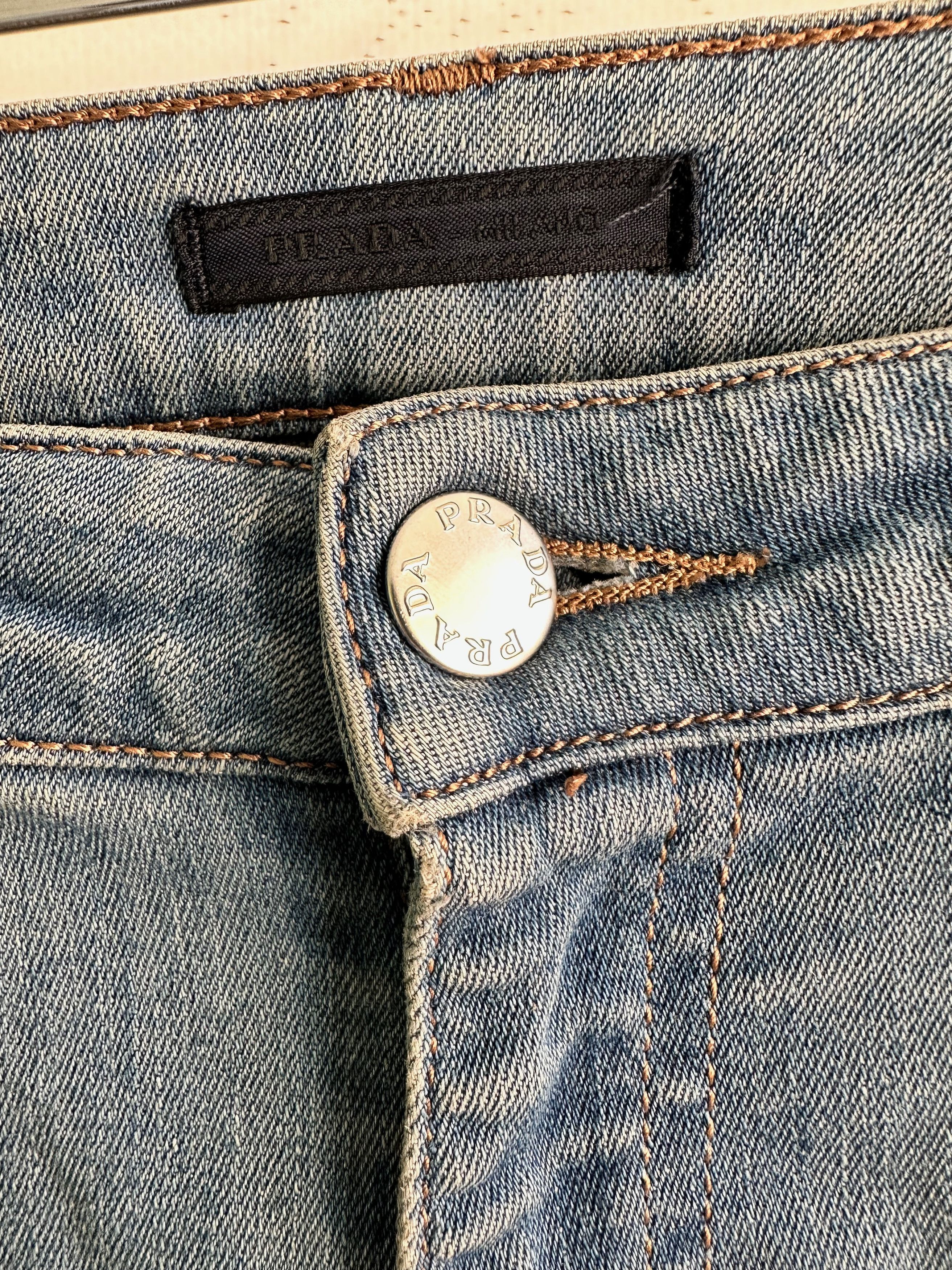 Prada PRADA Stretch denim jeans pants blue skinny fit Size 28" / US 6 / IT 42 - 5 Thumbnail