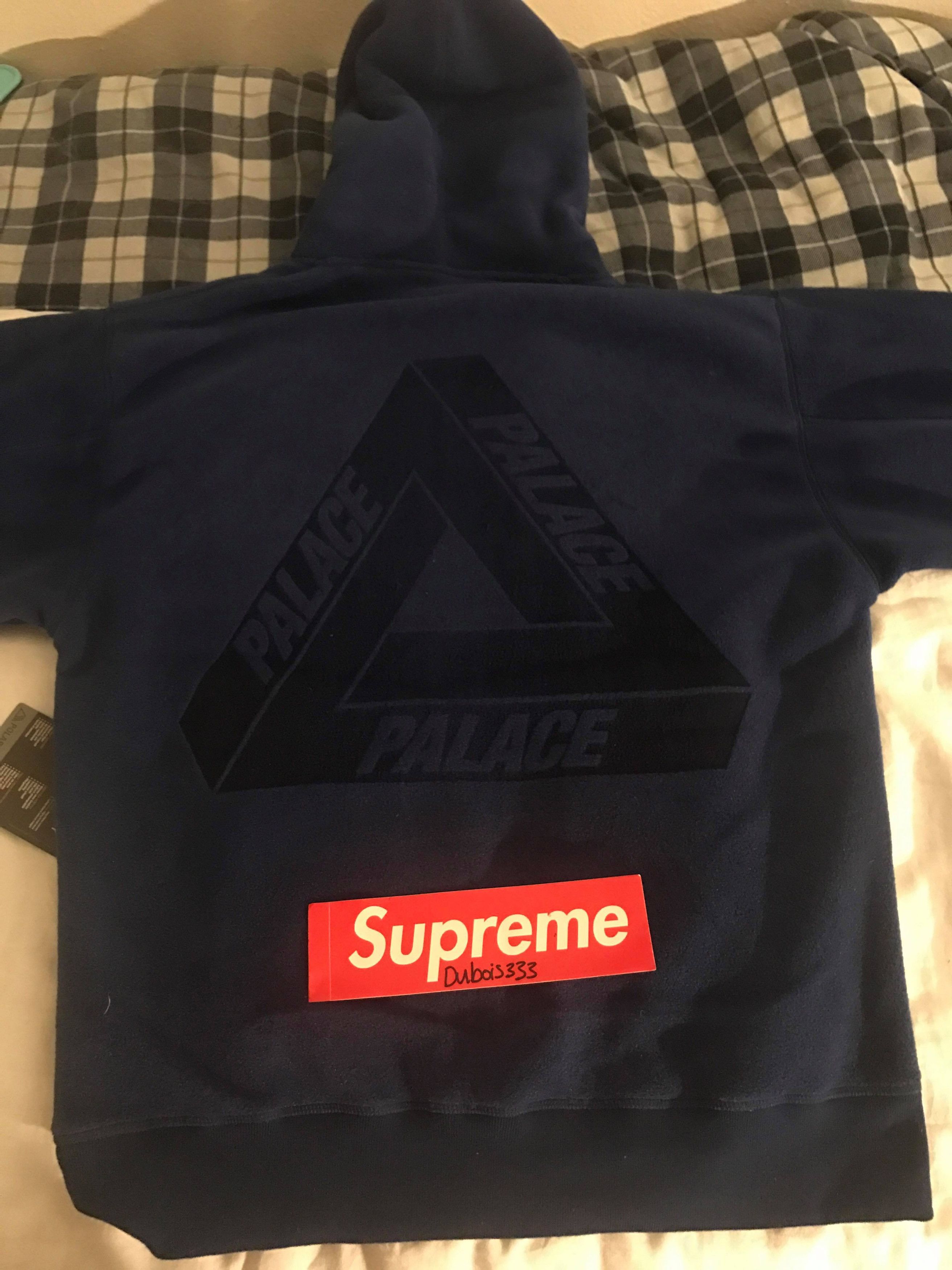 Palace Polartec Lazer Hoodie Blue