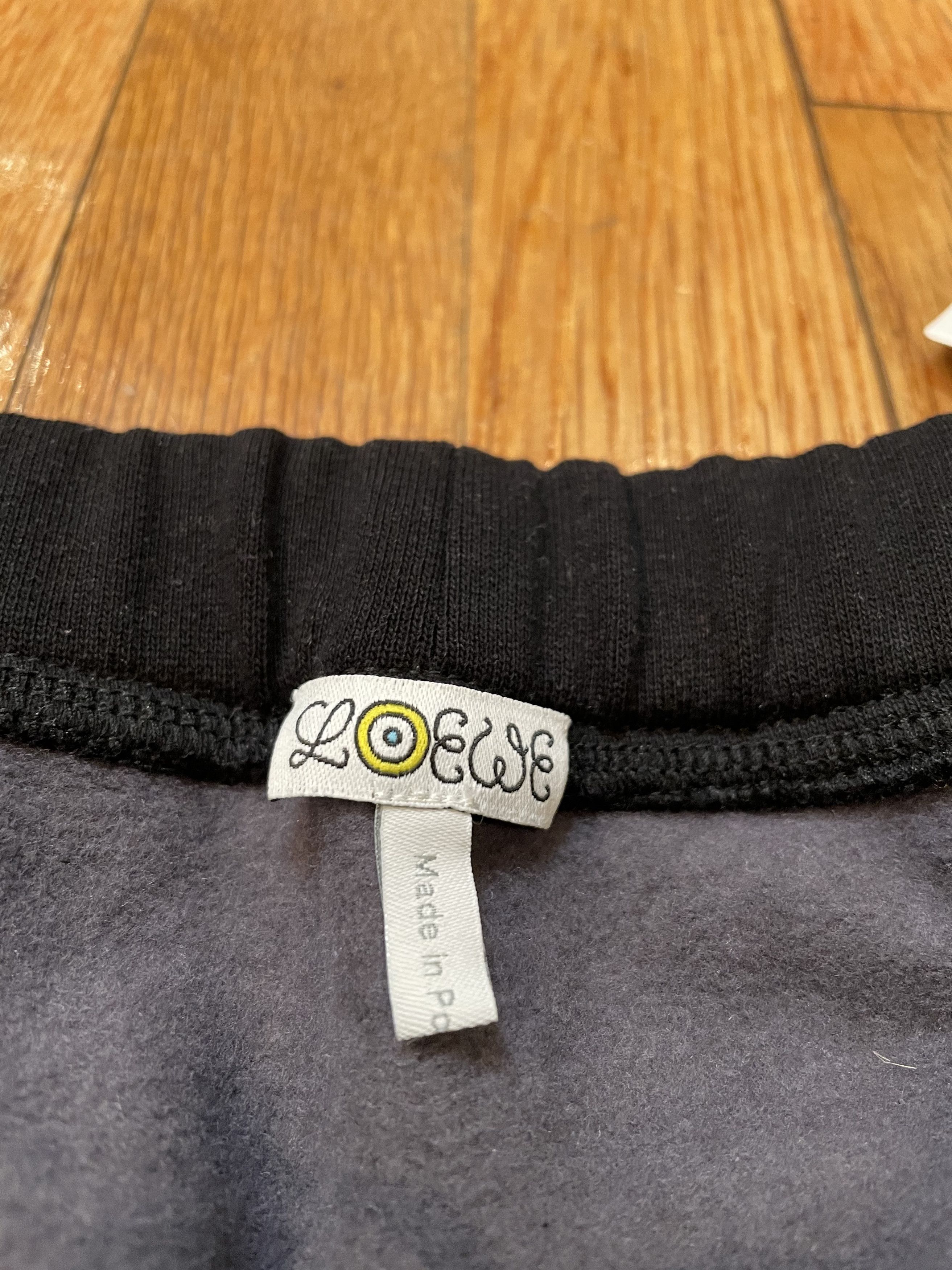 Loewe ELN Fleece Jogger Sweatpants Black Yellow Size US 33 - 3 Thumbnail
