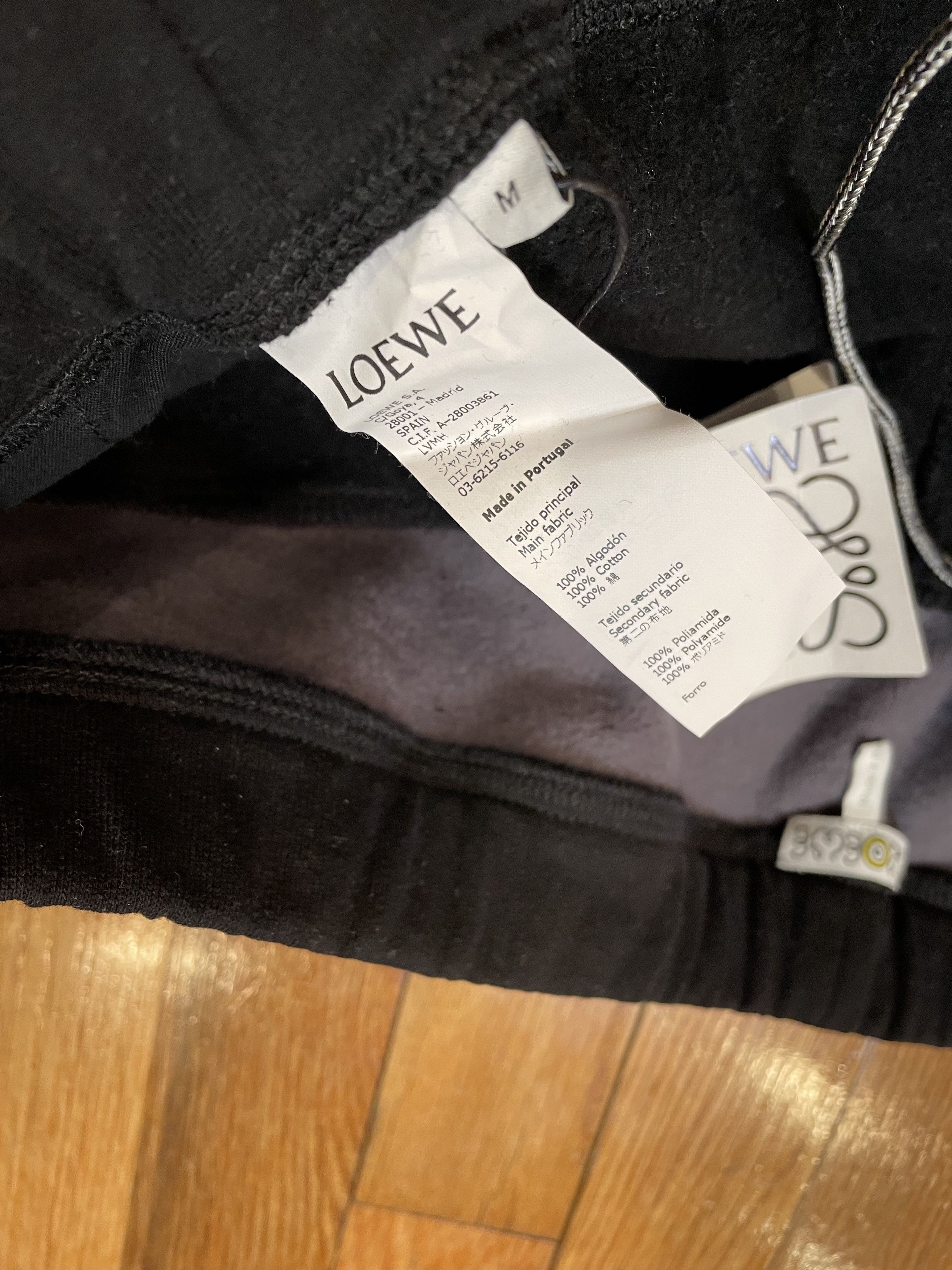Loewe ELN Fleece Jogger Sweatpants Black Yellow Size US 33 - 4 Thumbnail
