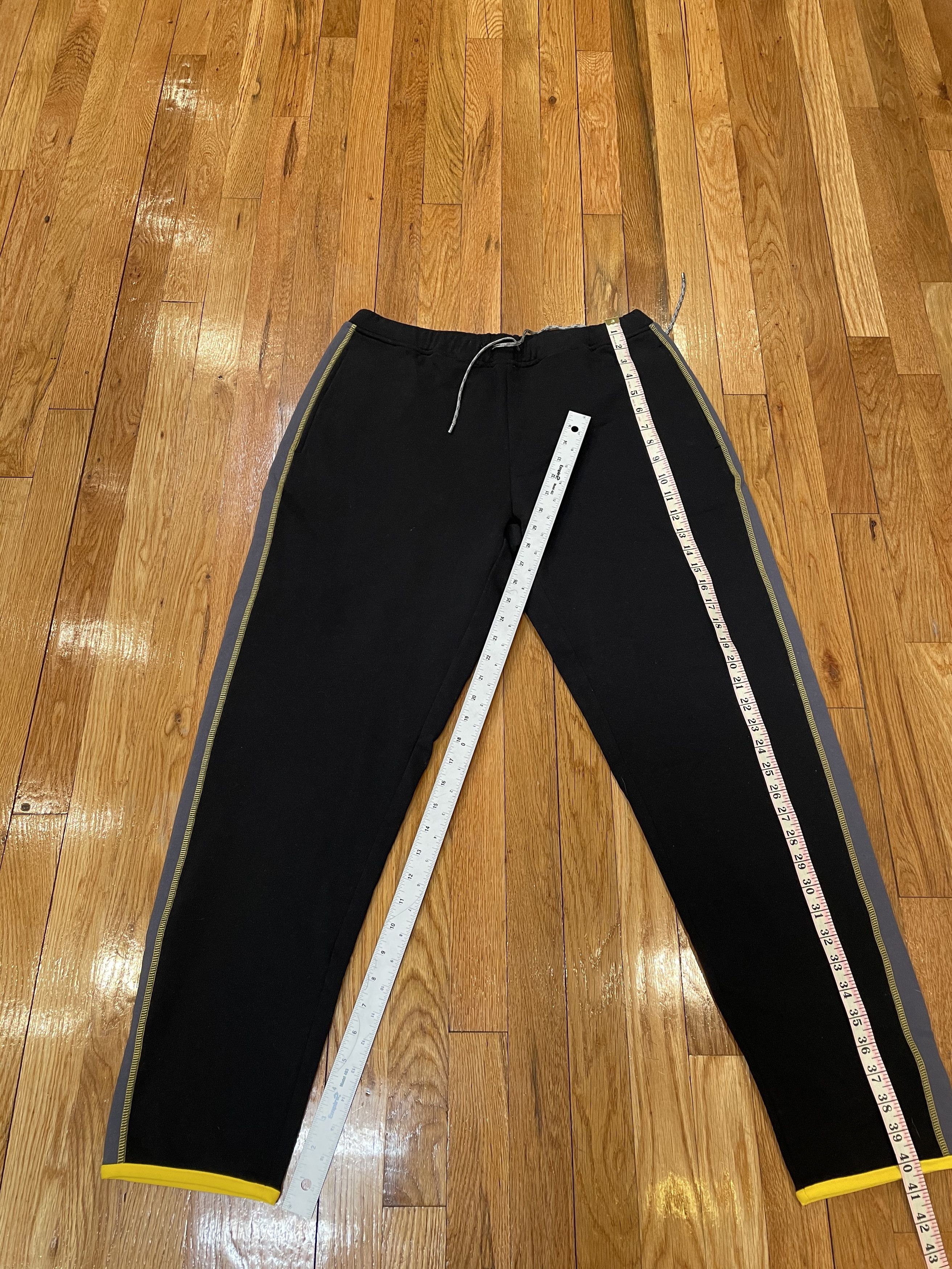 Loewe ELN Fleece Jogger Sweatpants Black Yellow Size US 33 - 7 Thumbnail