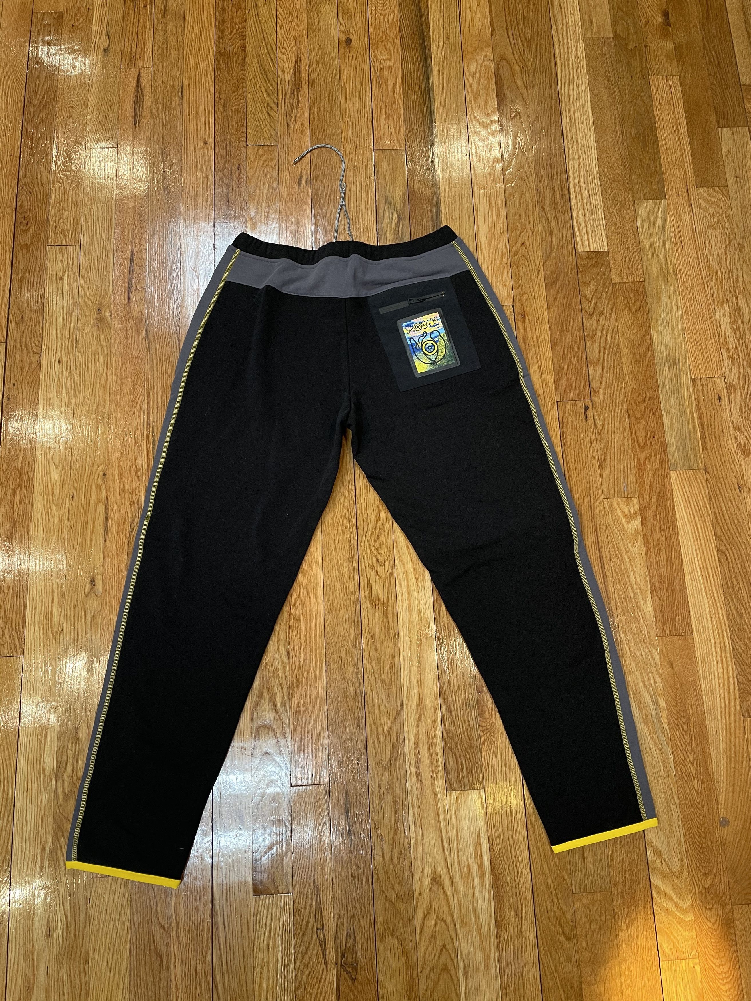 Loewe ELN Fleece Jogger Sweatpants Black Yellow Size US 33 - 5 Thumbnail