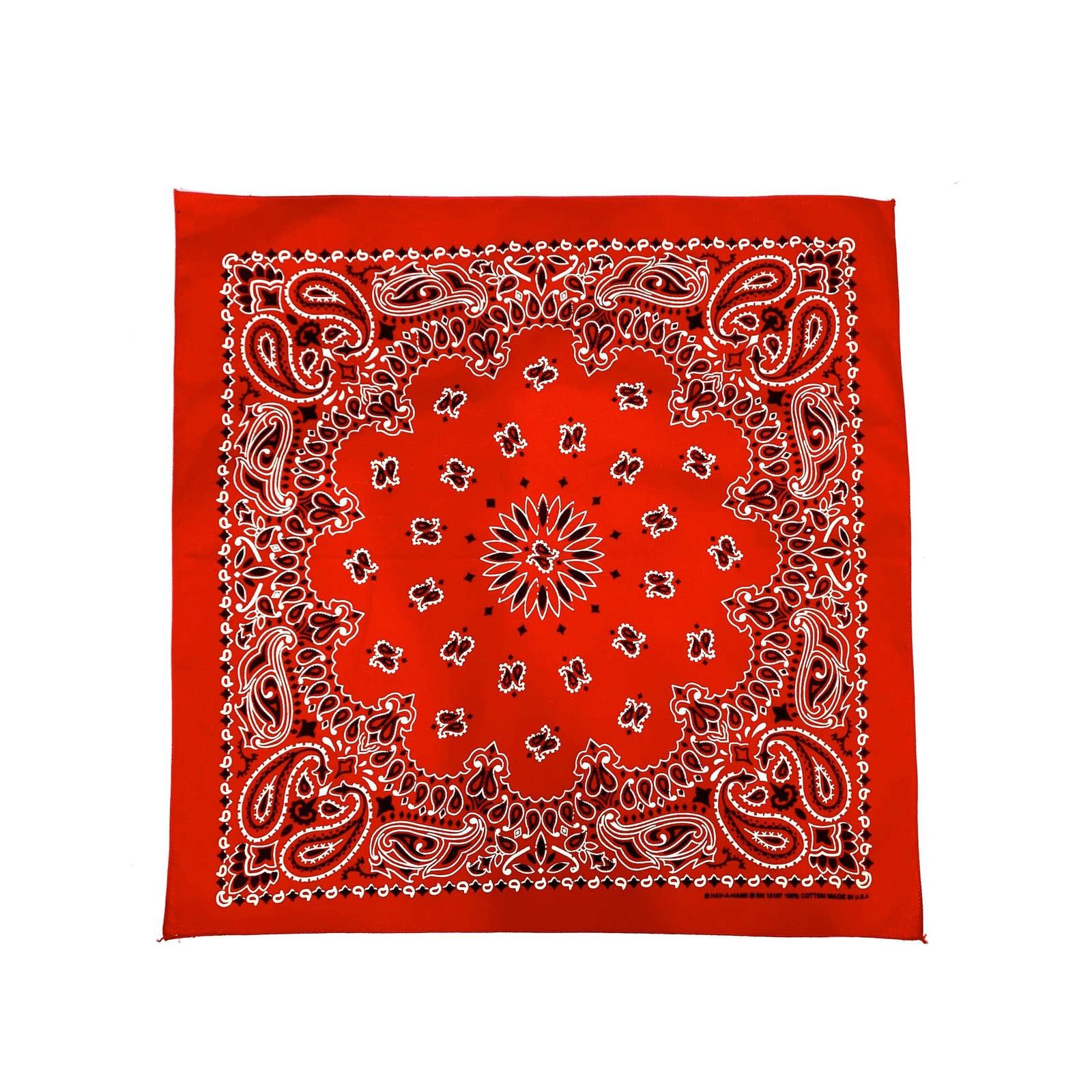 Rare vintage green Hav a hank paisley bandana made in usa, Men's