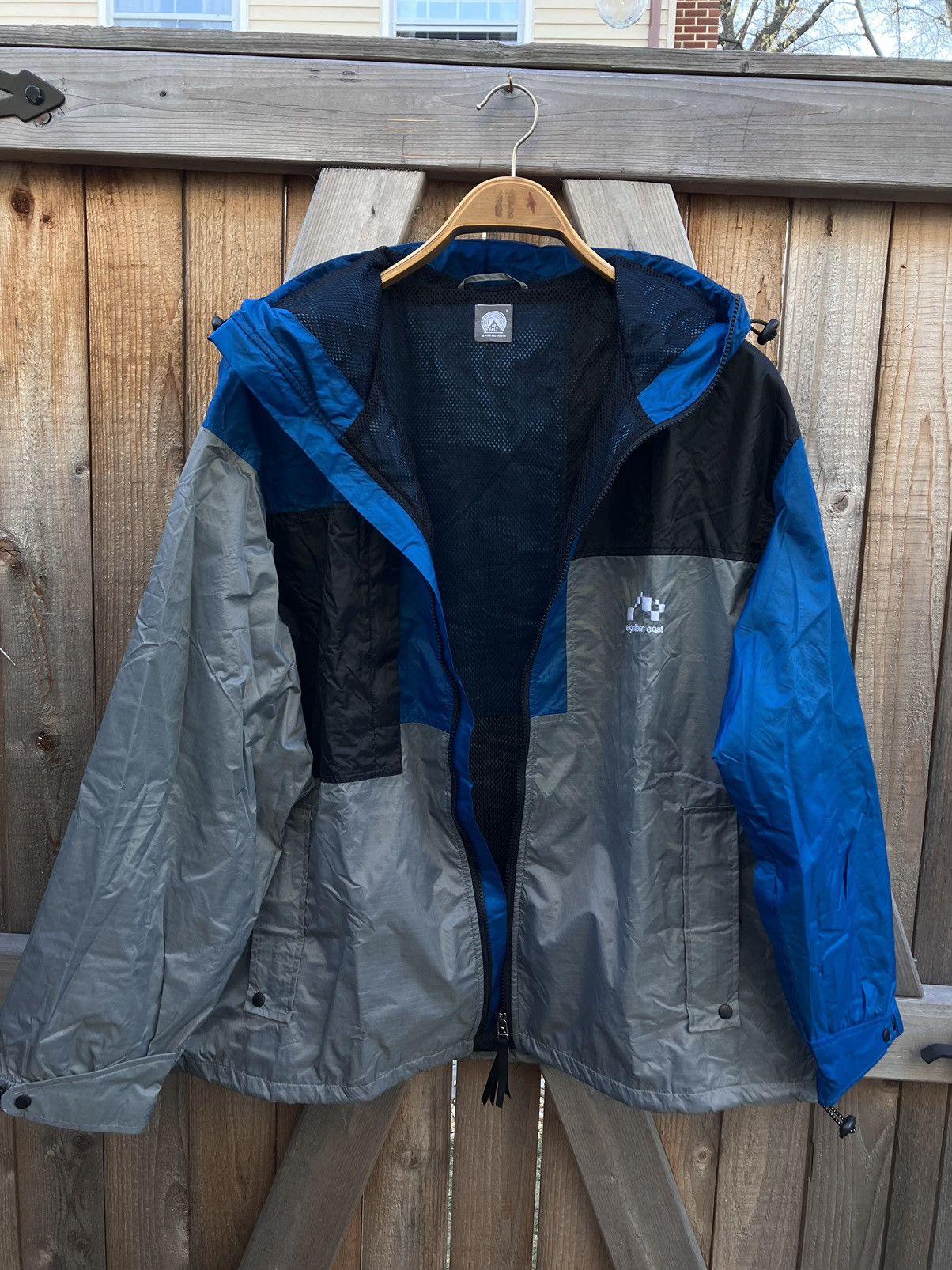 18 East Eighteen East Notch Patchwork Hooded Windbreaker Size US L / EU 52-54 / 3 - 2 Thumbnail