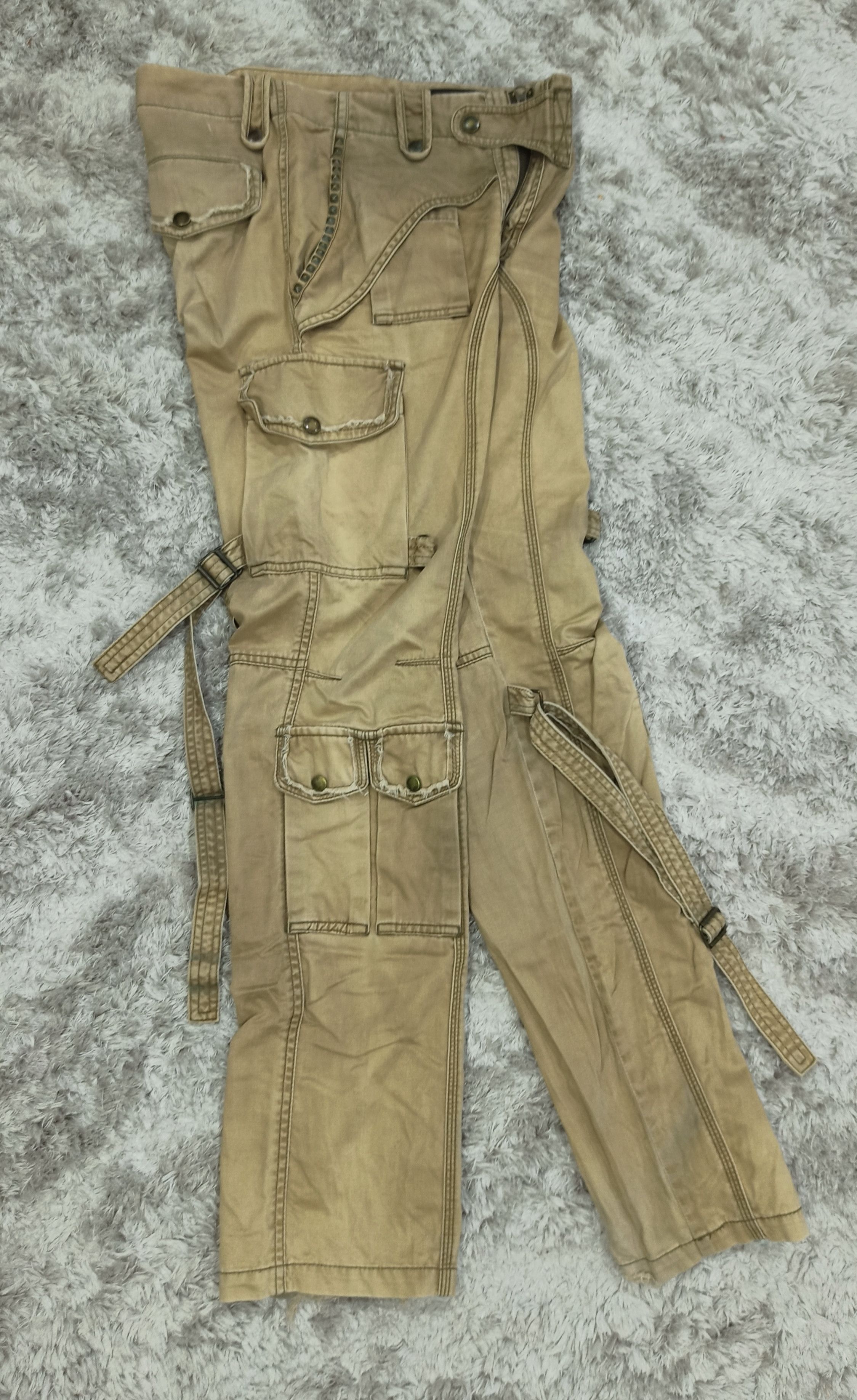 Japanese Brand HALB Multipocket Bondage Cargo Pants Size US 30 / EU 46 - 20 Thumbnail