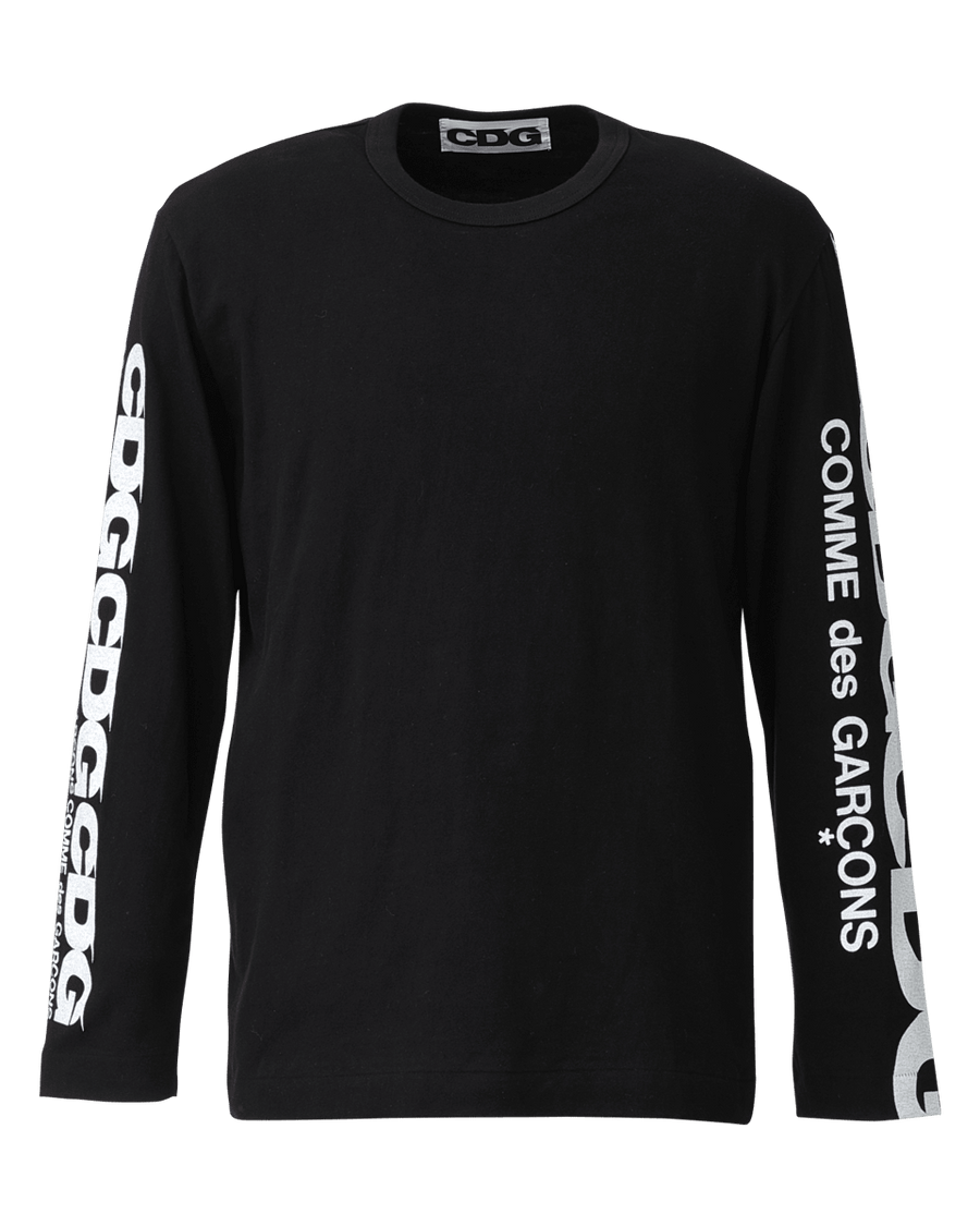 Image of Cdg Cdg Cdg x Comme Des Garcons Cdg Long Sleeve T-Shirt Comme Des Garcons in Black, Men's (Size 2XL