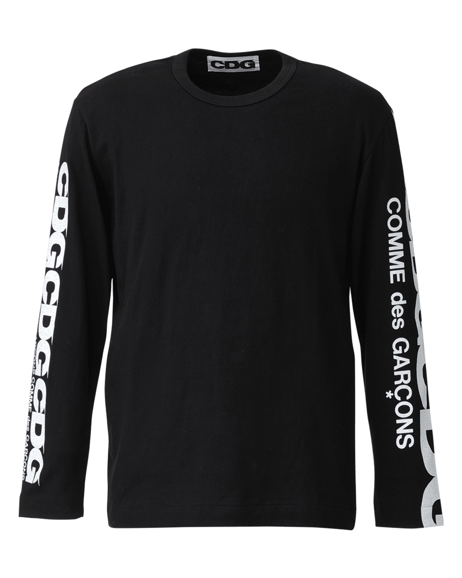 image of Cdg Cdg Cdg x Comme Des Garcons Cdg Long Sleeve T-Shirt Comme Des Garcons in Black, Men's (Size XL)