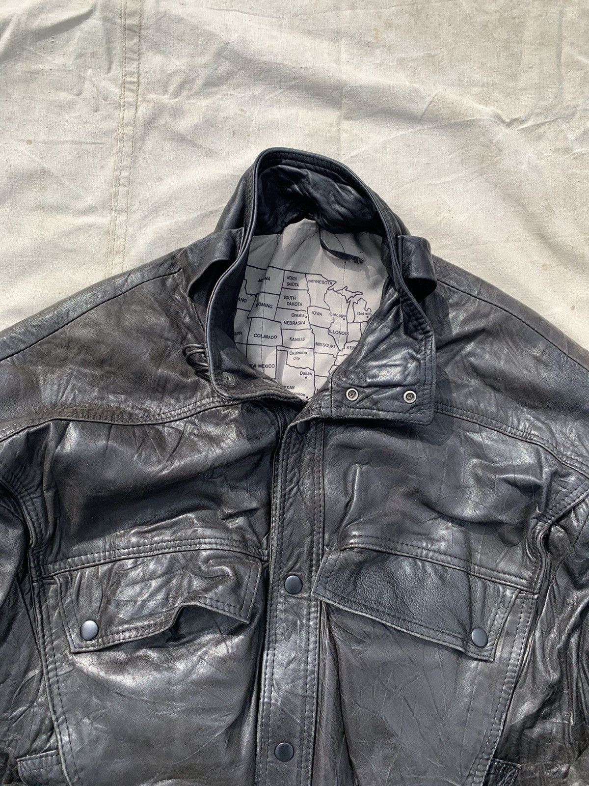 Japanese Brand Vintage Straps Leather Balenciaga Style Jacket Size US XL / EU 56 / 4 - 3 Thumbnail