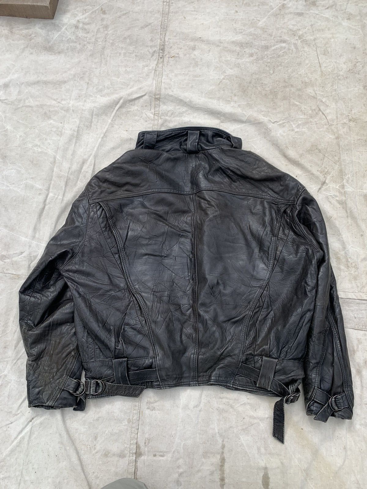 Japanese Brand Vintage Straps Leather Balenciaga Style Jacket Size US XL / EU 56 / 4 - 11 Thumbnail