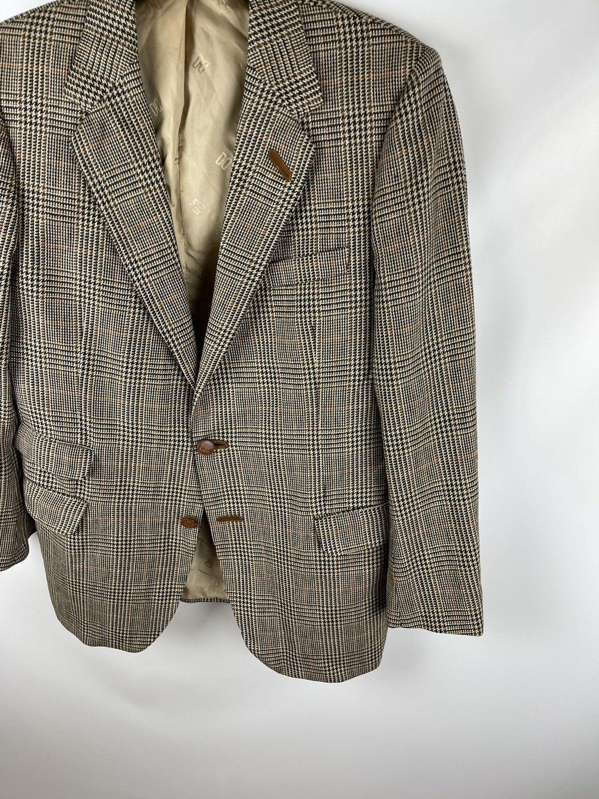 DAKS Daks Simpson London signature checkered multicolor blazer Size 40R - 4 Thumbnail