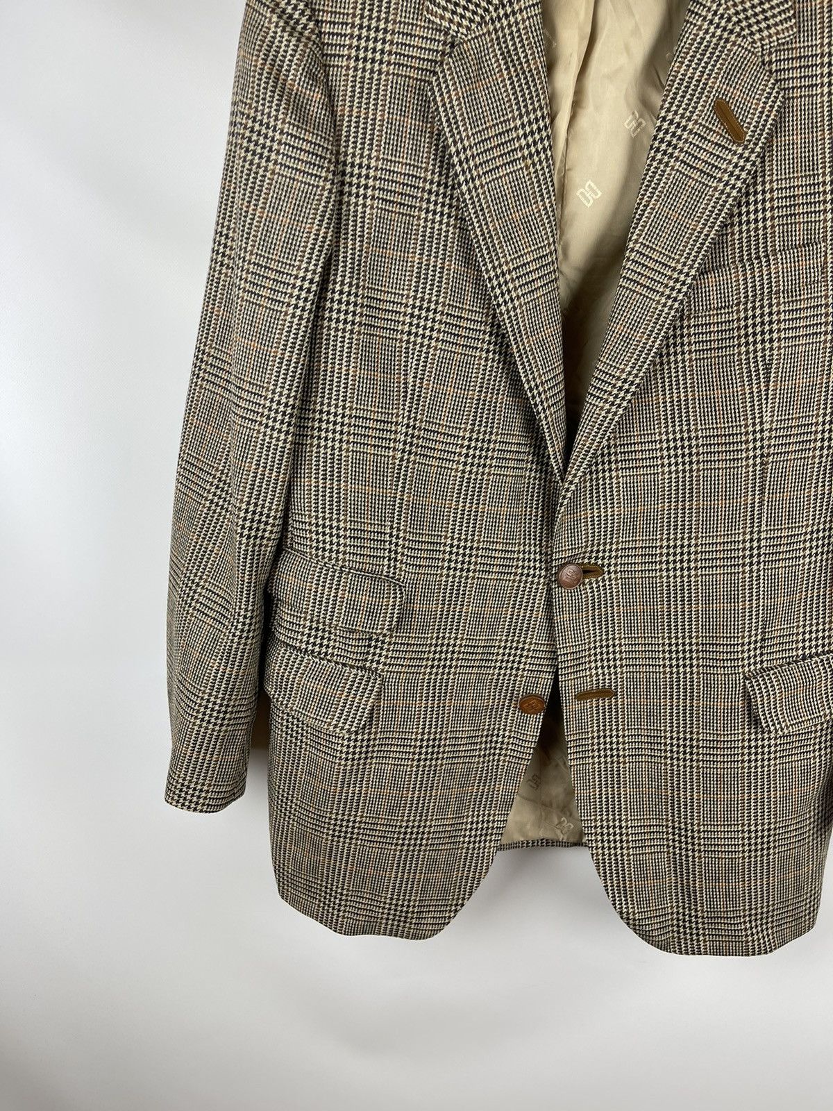 DAKS Daks Simpson London signature checkered multicolor blazer Size 40R - 3 Thumbnail