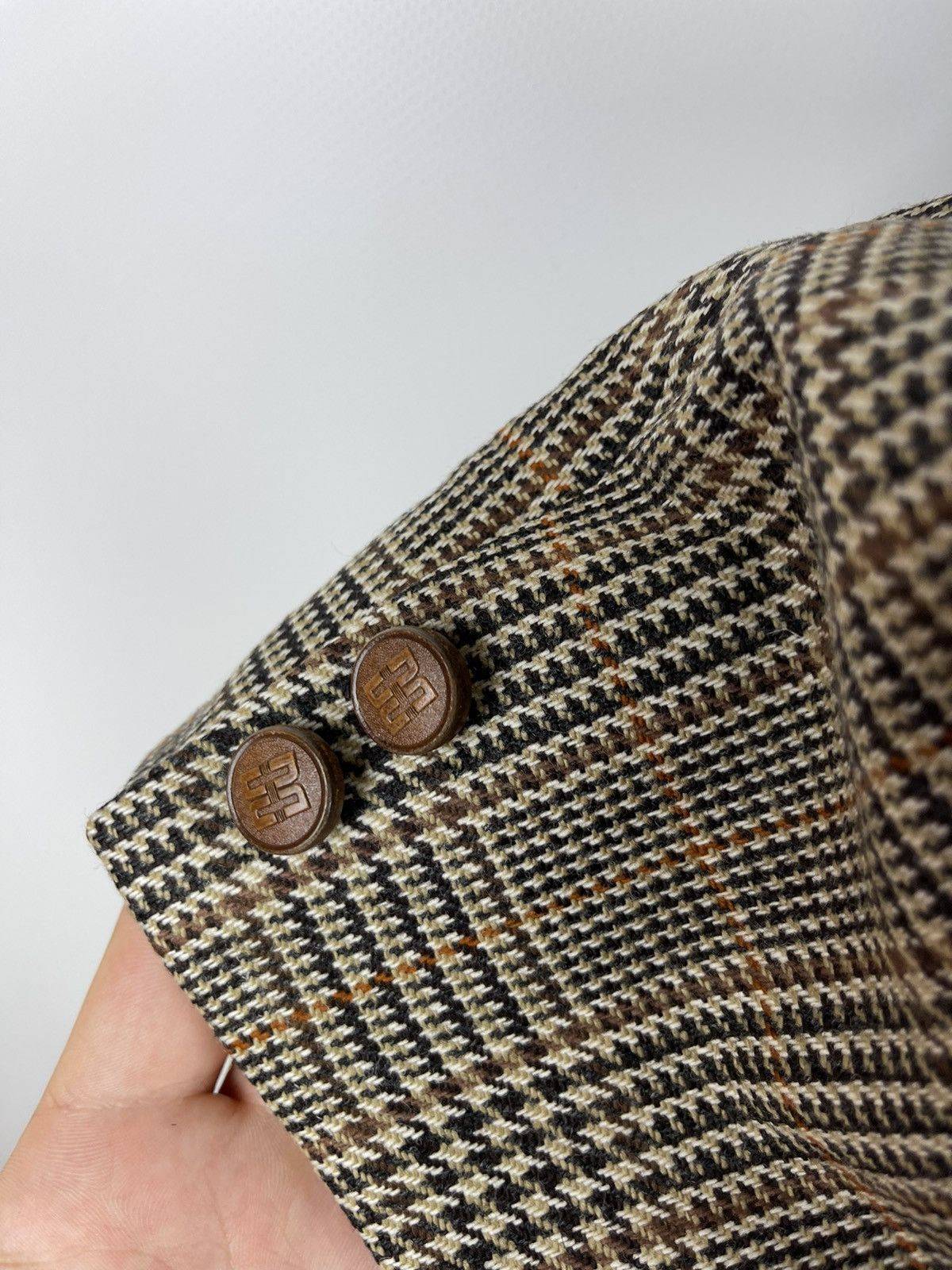 DAKS Daks Simpson London signature checkered multicolor blazer Size 40R - 9 Thumbnail