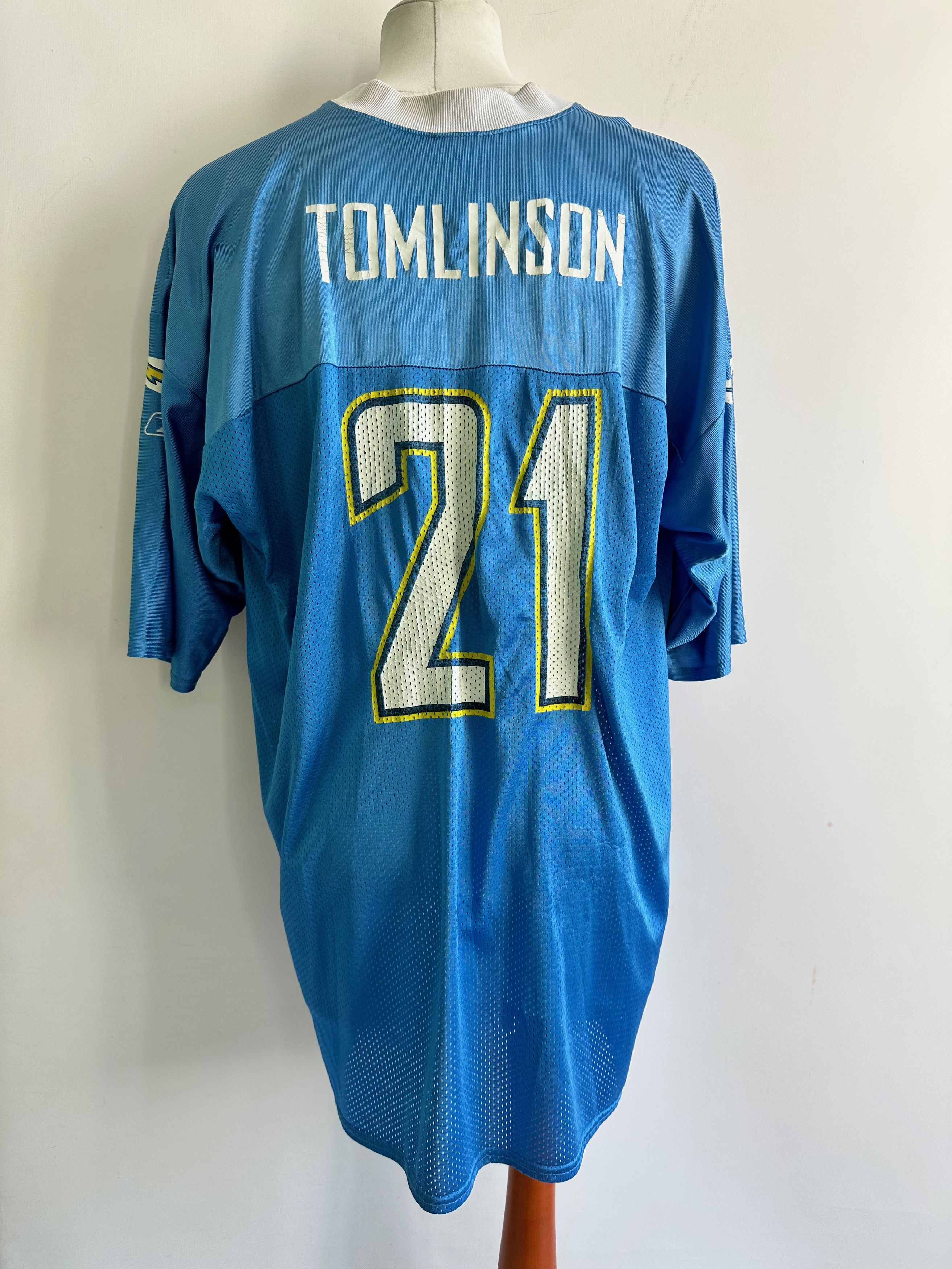 NFL Reebok #21 Tomlinson San Diego Chargers NFL Football jersey Size US XXL / EU 58 / 5 - 6 Thumbnail