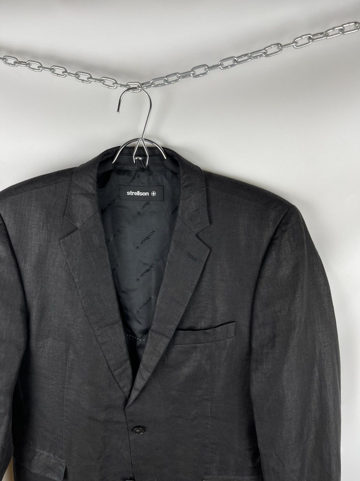 Strellson Strellson Premium black Rick finest linen 2 button blazer Size 40R - 5 Thumbnail