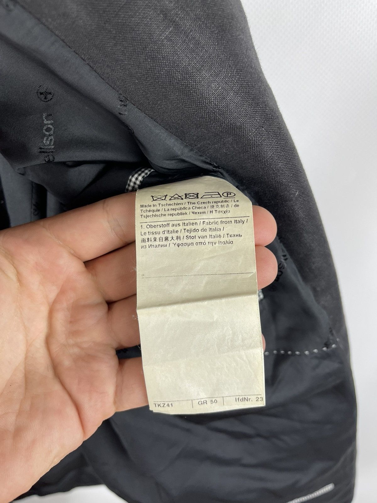 Strellson Strellson Premium black Rick finest linen 2 button blazer Size 40R - 10 Thumbnail