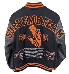 Supreme Team Varsity Jacket | Grailed