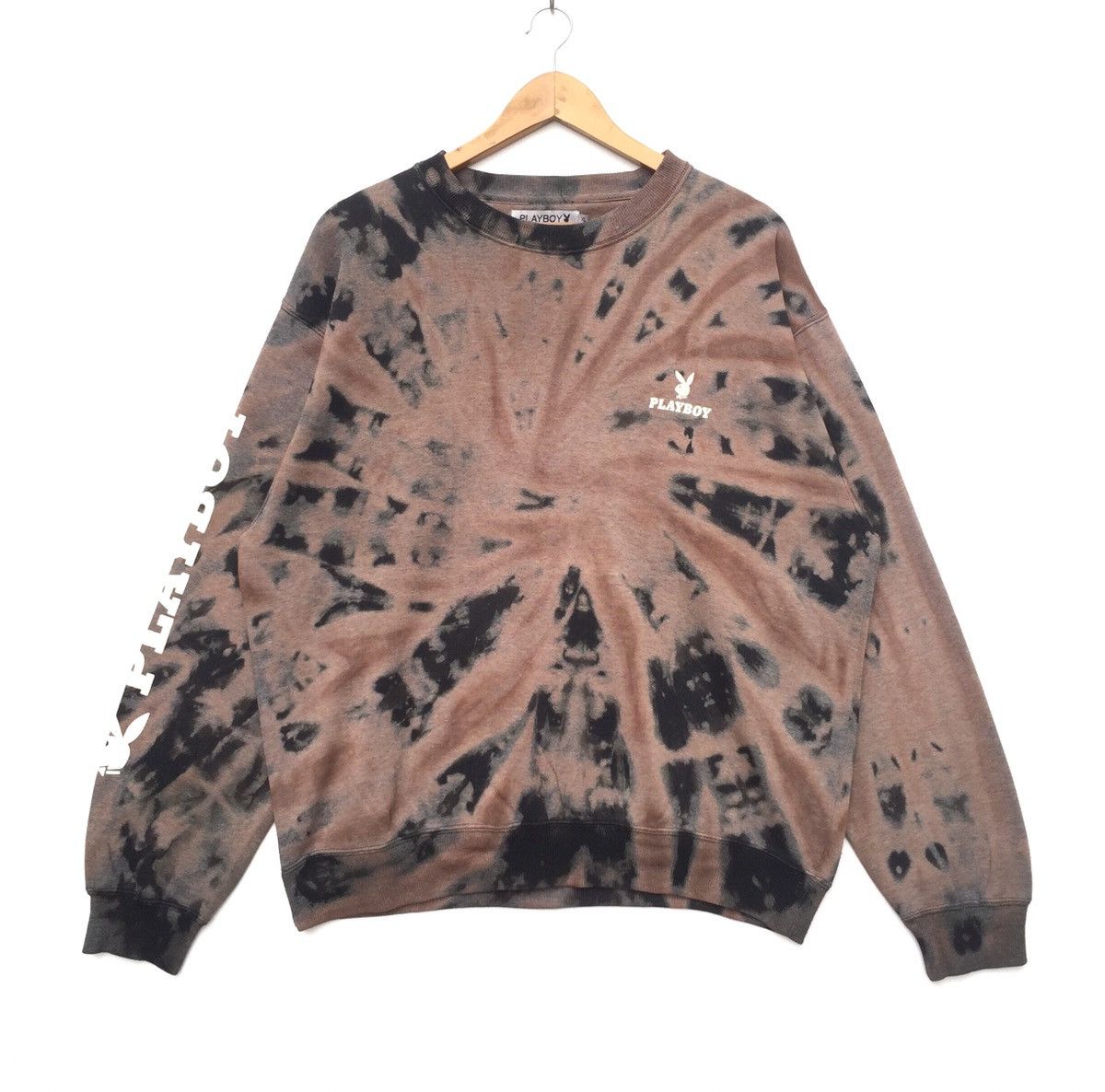 Playboy CUSTOM MADE Bleach Wash!!! Vintage Playboy Sweatshirt | XL Size US XL / EU 56 / 4 - 10 Thumbnail
