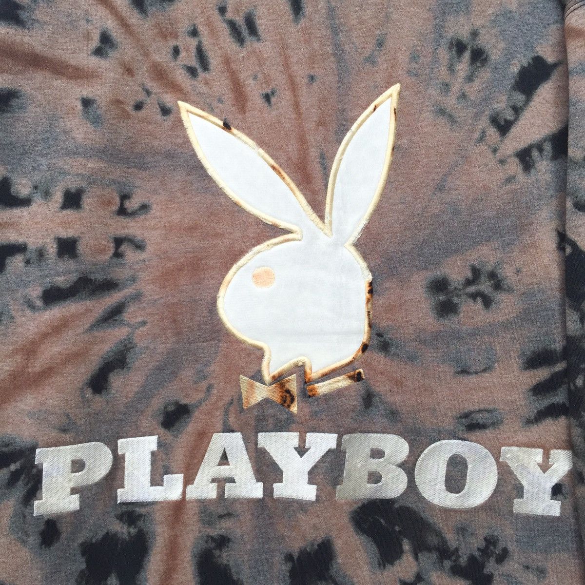 Playboy CUSTOM MADE Bleach Wash!!! Vintage Playboy Sweatshirt | XL Size US XL / EU 56 / 4 - 4 Thumbnail